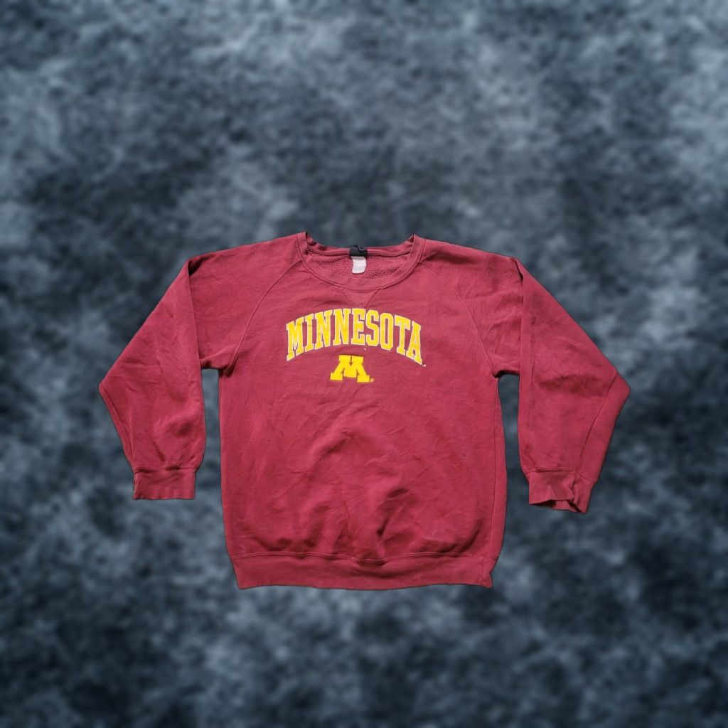 Vintage Minnesota Golden Gophers Sweatshirt Mens Large Crewneck Pullover Graphic Print Embro T-Shirts, Hoodie