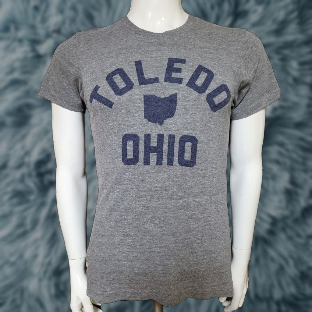 Etro Vintage Jupmode Toledo Oh T Shirt Small Gray Cotton Blend Crew Neck Short Sleeve Graphic Tee Me Hoodie, Sweatshirt