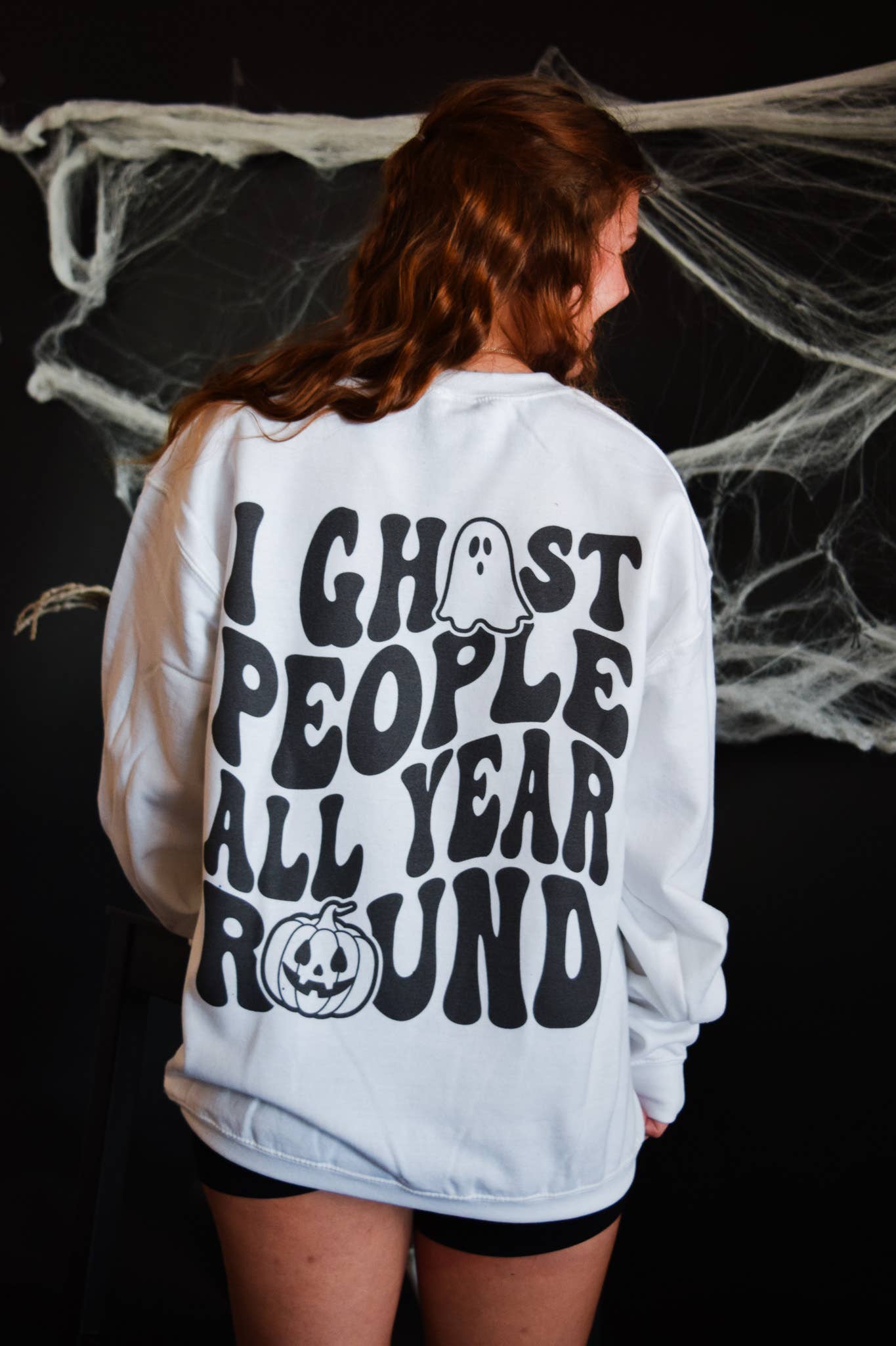 I Ghost People All Year Round Sweater T-Shirts, Hoodie, Sweatshirt | PodTeesHub.com