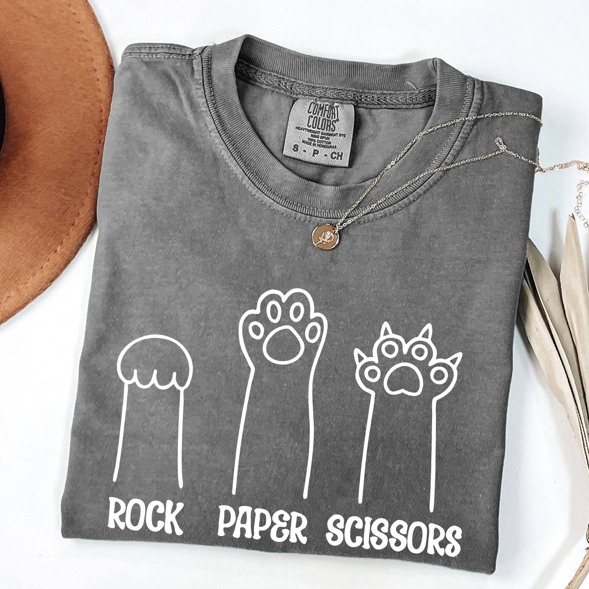 Rock, Paper, Scissors, Cat Mom, Cat Funny, Feline Pet Tshirt Hoodie, Sweatshirt | PodTeesHub.com