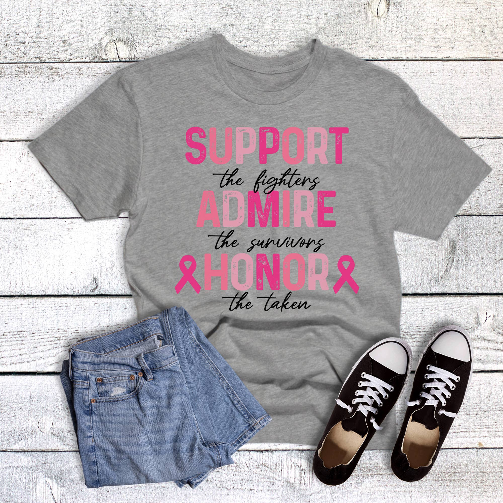 Cancer Support Admire Honor Graphic Tee Hoodie, Sweatshirt | PodTeesHub.com
