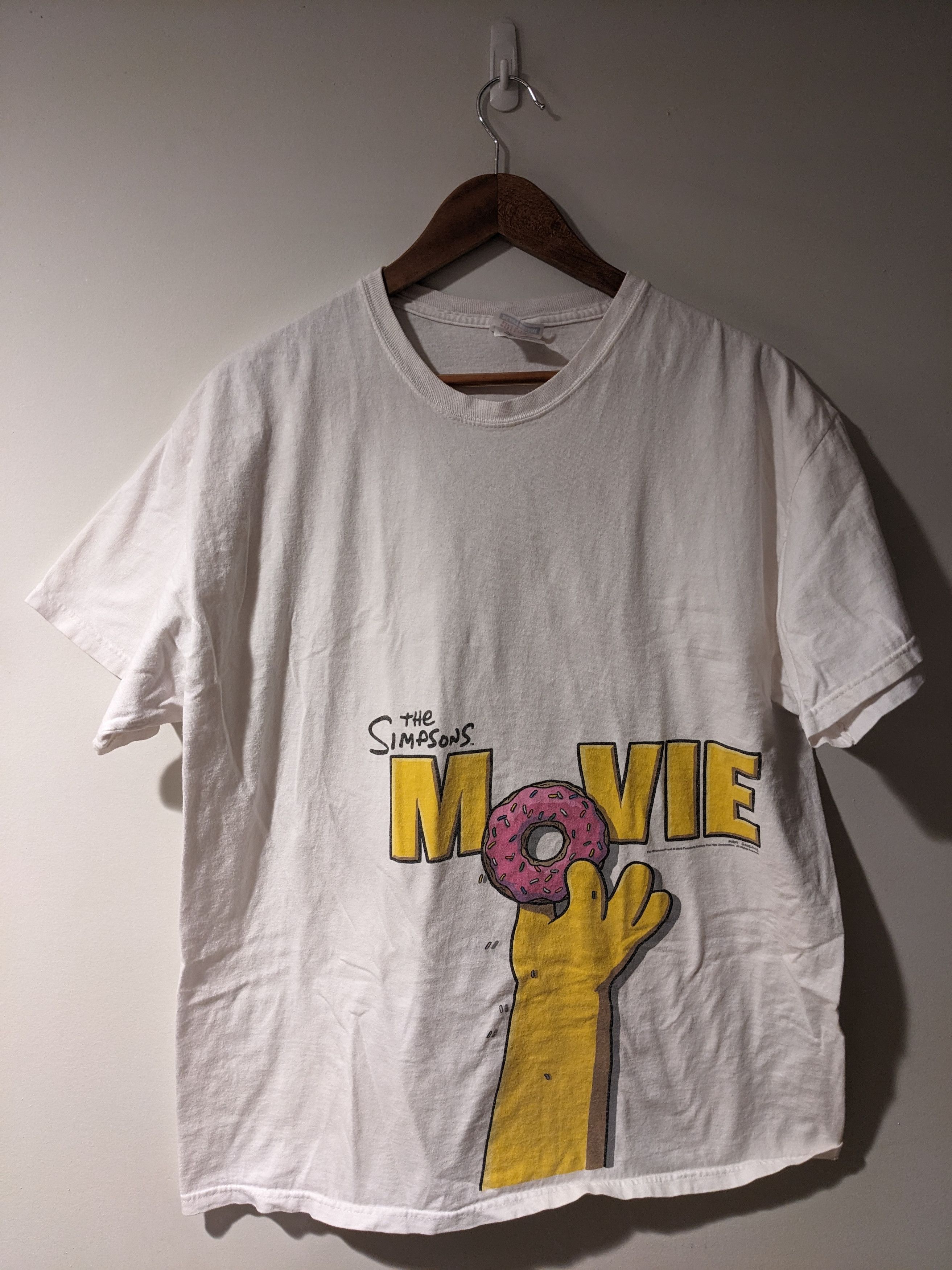 Vintage 2007 The Simpsons Movie Promo Donut X Large T Shirt Hoodie, Sweatshirt | PodTeesHub.com
