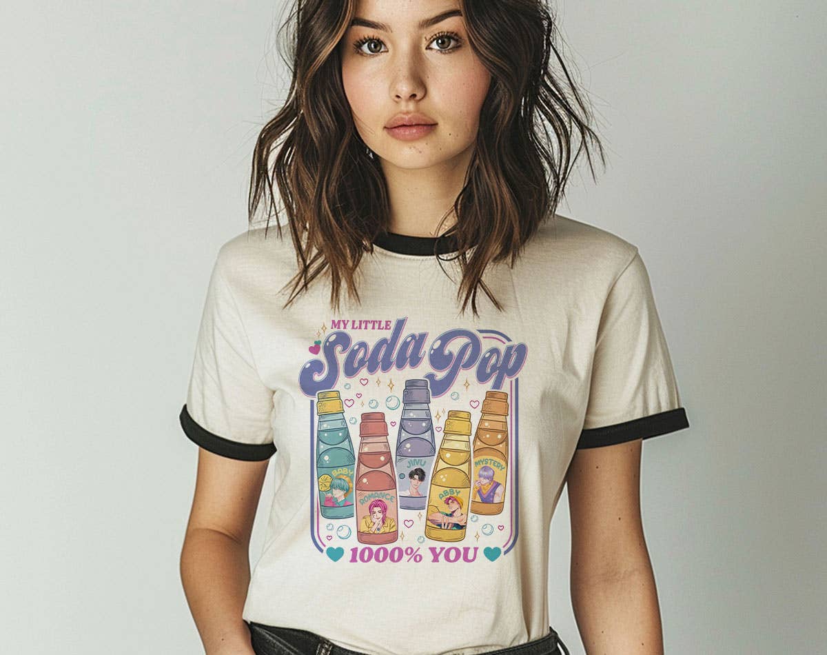 My Little Soda Pop Kpop Saja Demon Inspired Ringer Shirt Hoodie, Sweatshirt | PodTeesHub.com