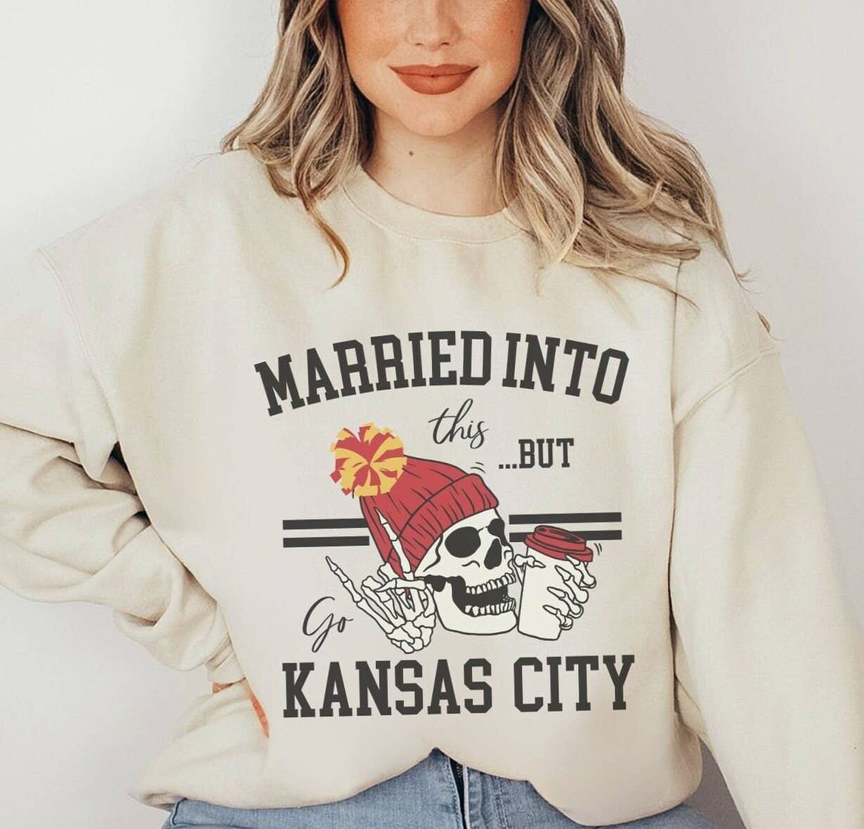 Dead Inside But Go Kansas City Skull and Coffee Sweatshirt T-Shirts, Hoodie | PodTeesHub.com