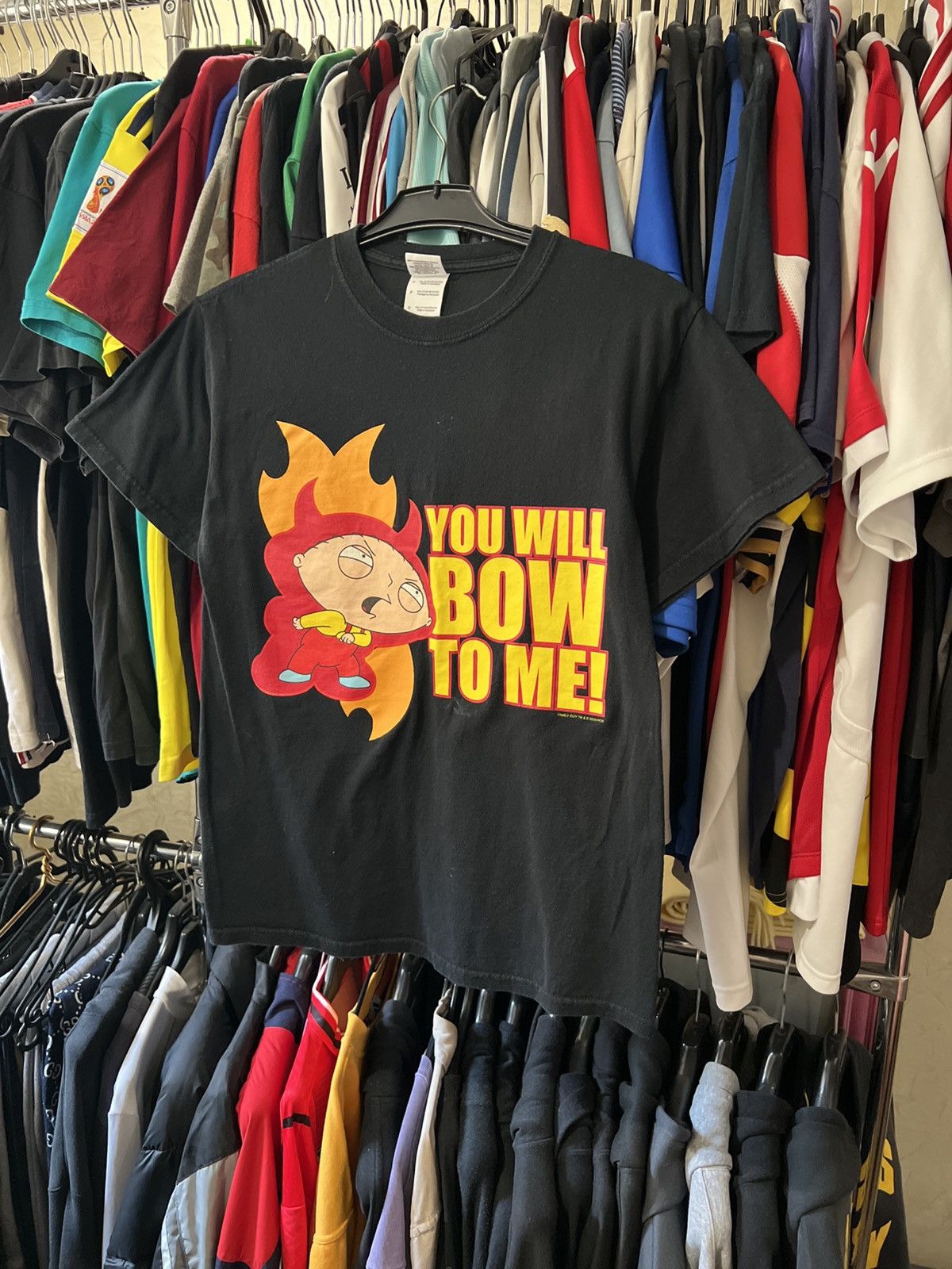 Band Tees 2009 2010 Vintage Family Guy Stewie You Will Bow To Me Aop T Hoodie, Sweatshirt | PodTeesHub.com