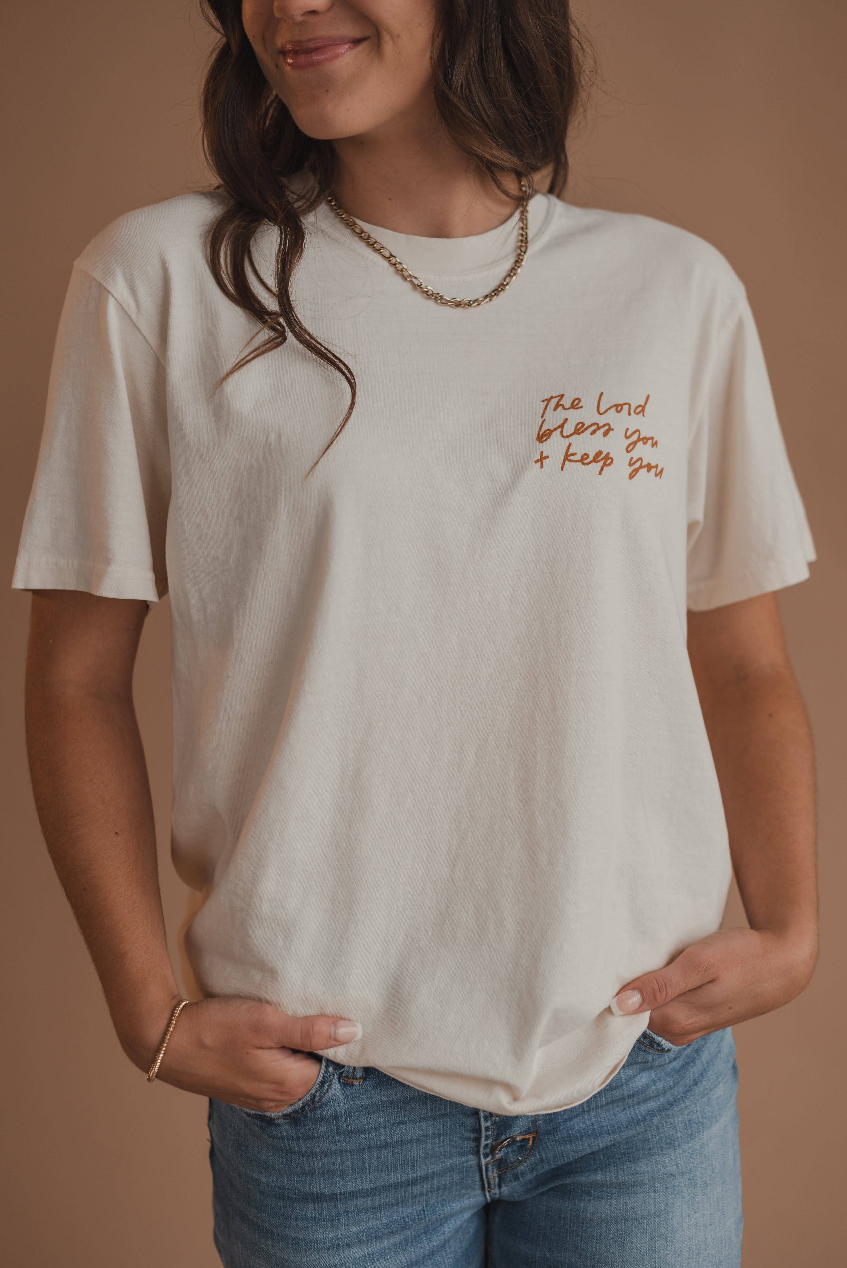 The Blessing Tee - Ivory | Christian Faith Hoodie, Sweatshirt | PodTeesHub.com