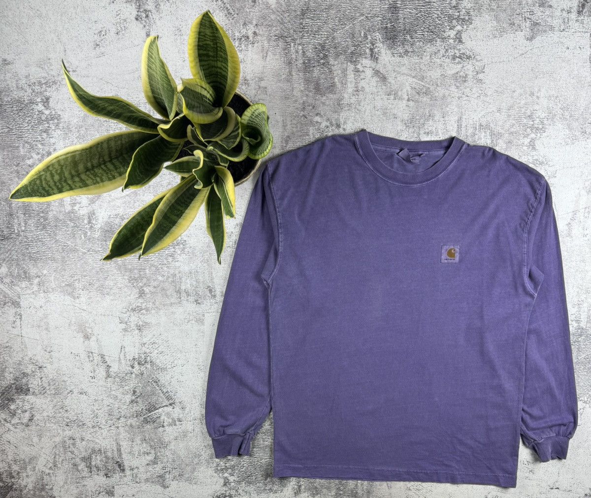 Carhartt Nelson Men S Large Rap Purple Washed Longsleeve Sweatshirt T Shirt Tee Hoodie | PodTeesHub.com