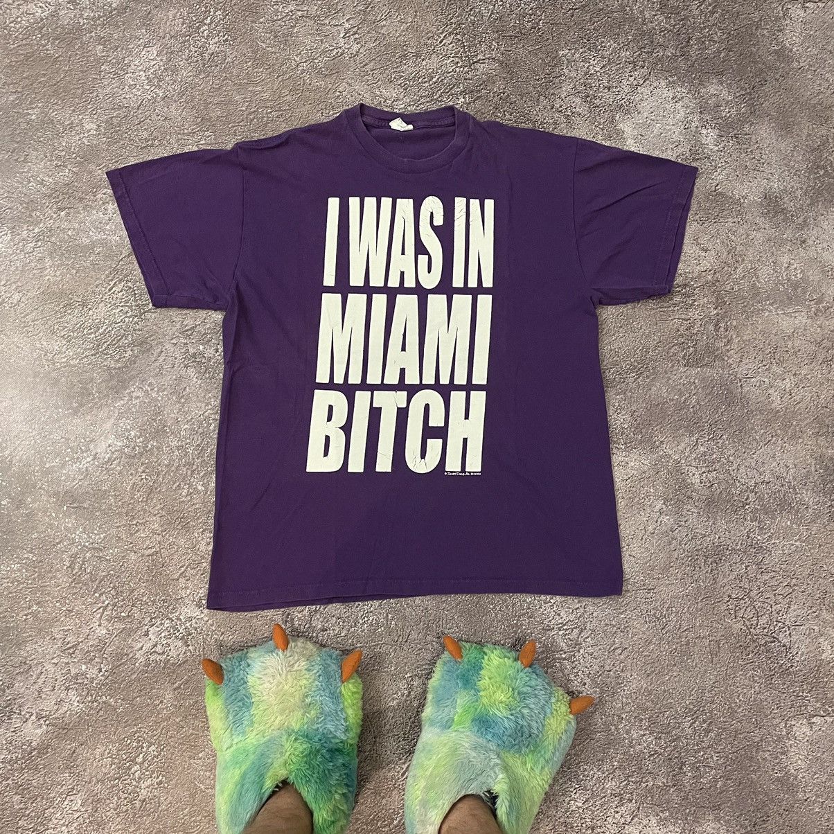 Other Vintage 90s Humor Tee I Was In Miami Bitch Buymystuff Hoodie, Sweatshirt | PodTeesHub.com