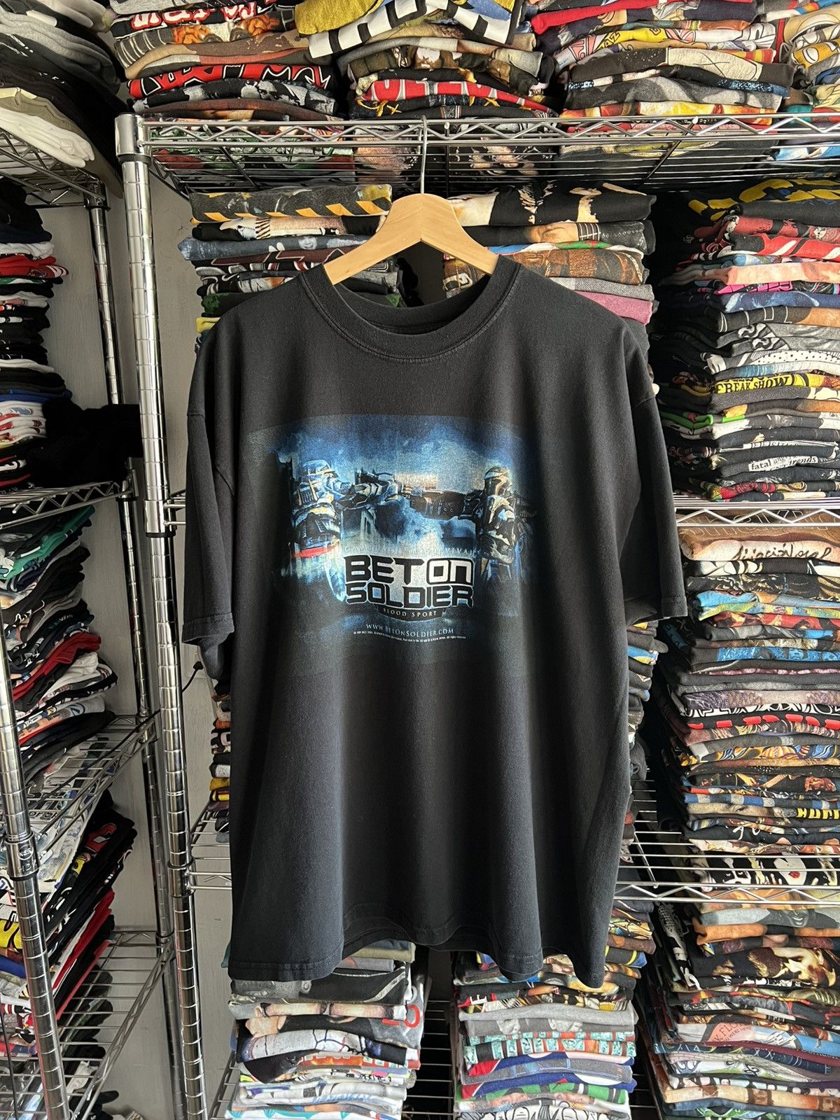 Playstation 2005 Bet On Soldier Blood Sport Videogame Promo Tee Hoodie, Sweatshirt | PodTeesHub.com