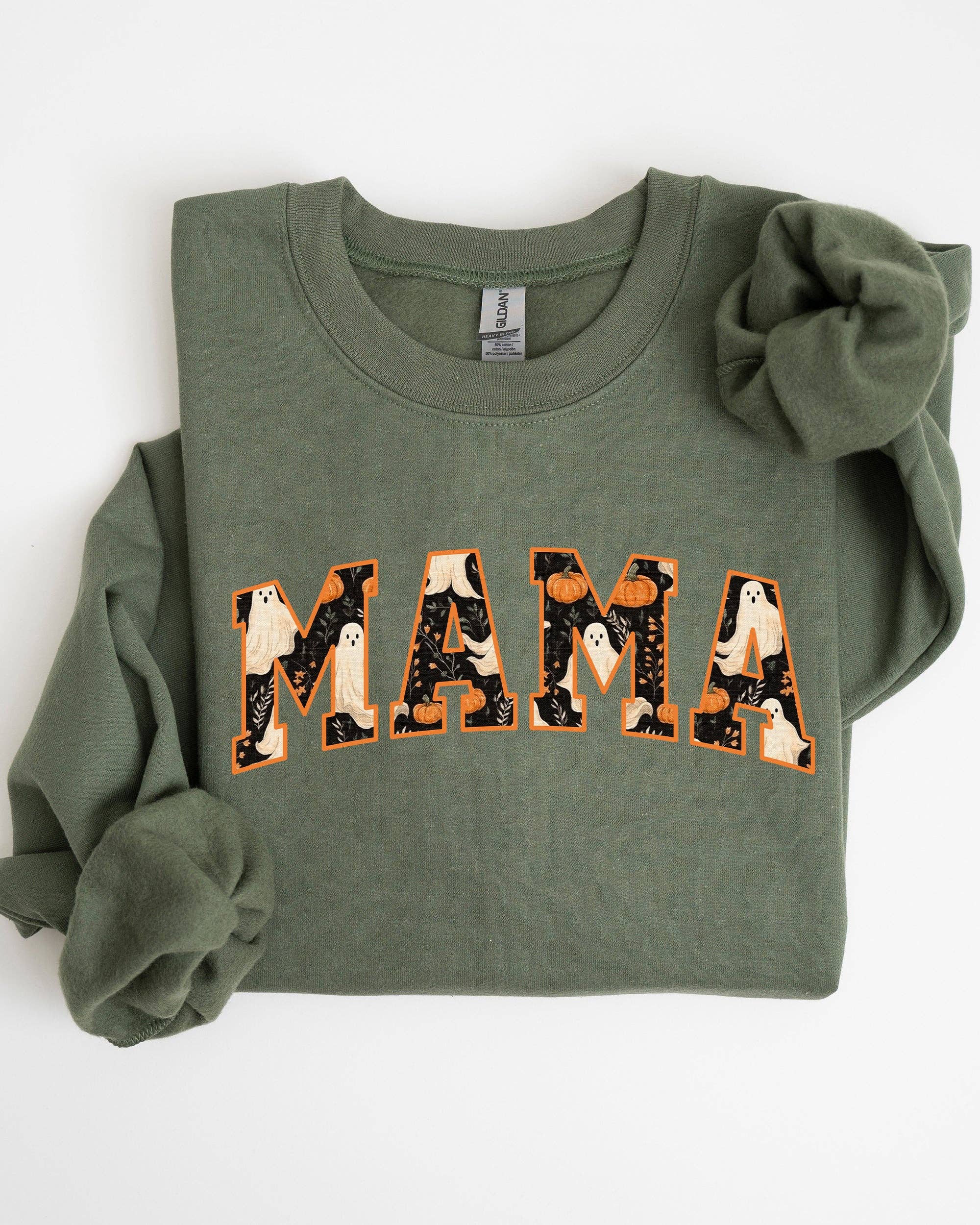 Mama, Ghost, Skeleton, Funny, Pumpkin, Halloween Sweatshirt T-Shirts, Hoodie | PodTeesHub.com