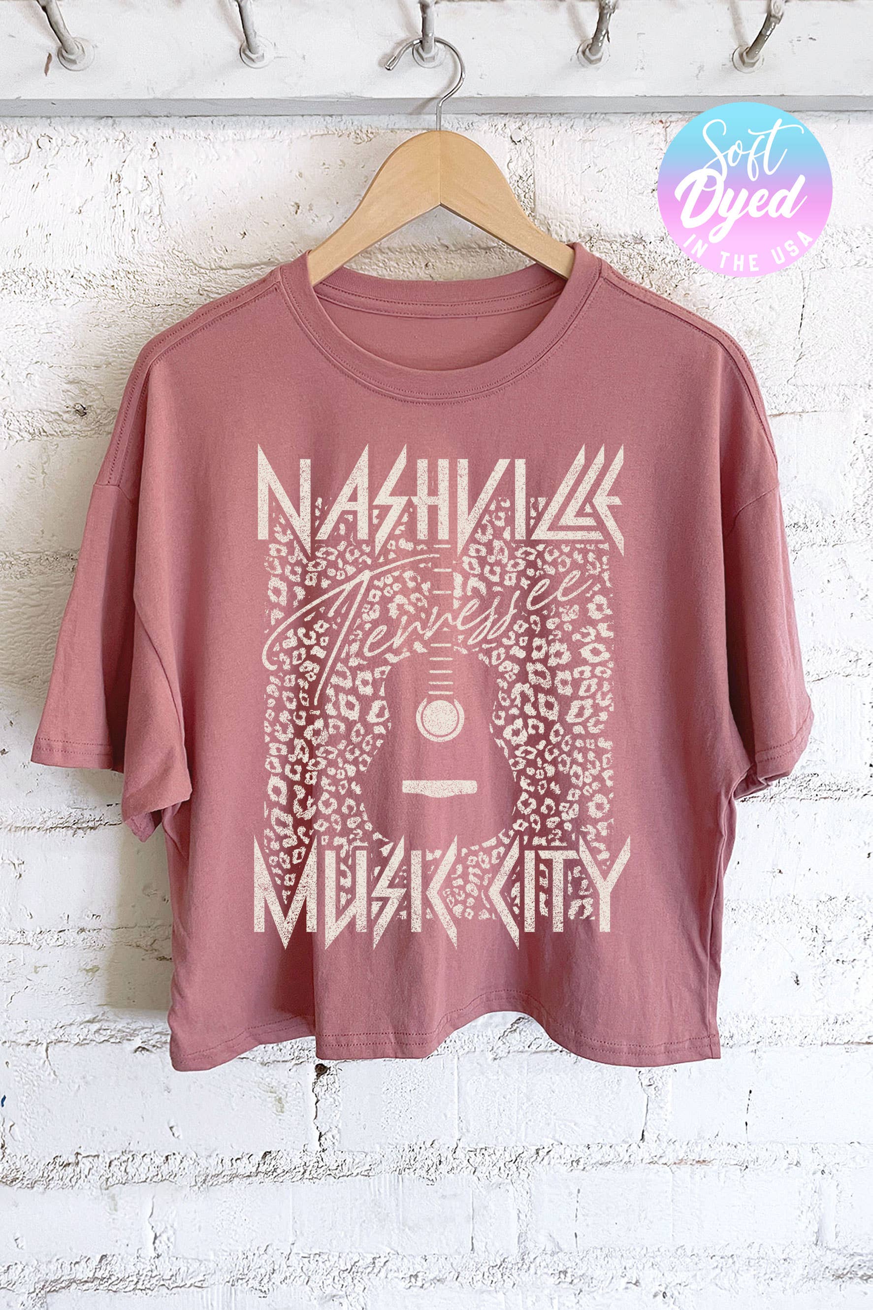 Nashville Relaxed Boxy Fit Women's Screen Printed T-Shirt Hoodie, Sweatshirt | PodTeesHub.com