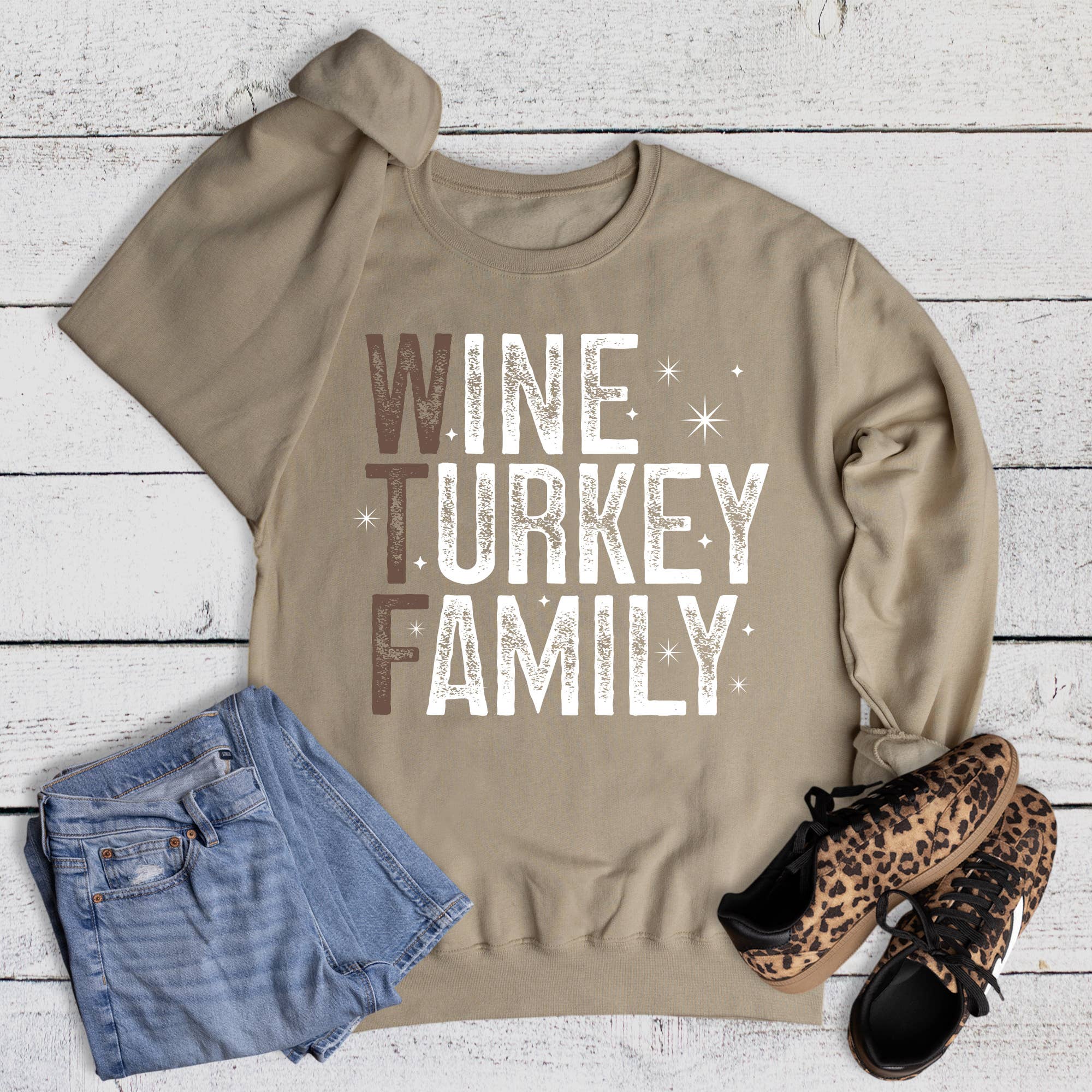 Thanksgiving Funny Wine Turkey Family Sweatshirt T-Shirts, Hoodie | PodTeesHub.com
