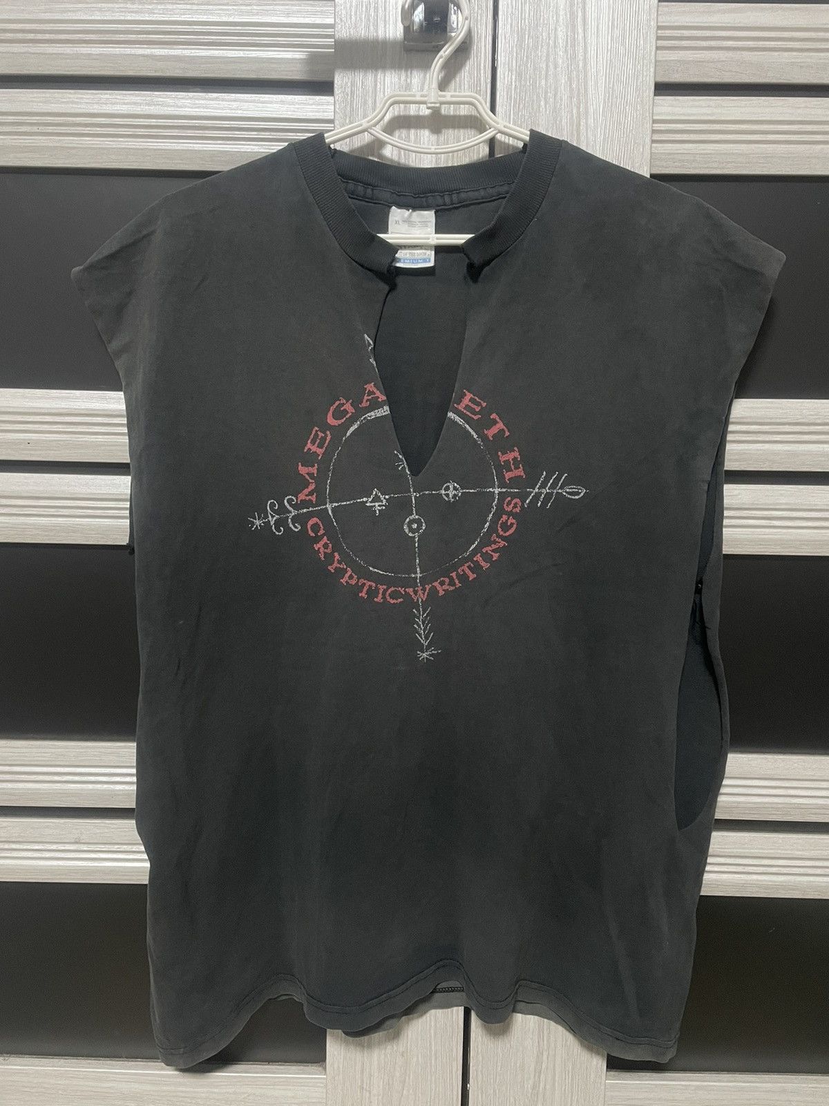Megadeth X Vintage Trashed Megadeth 1997 Cryptic Writings Vintage T Shirt 90s Hoodie, Sweatshirt | PodTeesHub.com