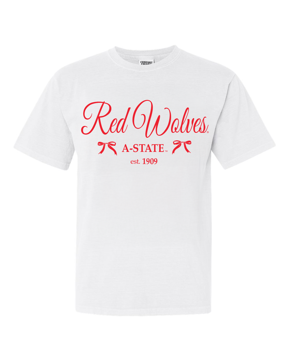 Asu Arkansas State Red Wolves Established Bows White Cc Tee Hoodie, Sweatshirt | PodTeesHub.com
