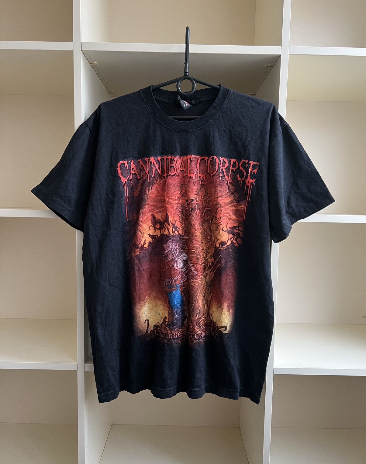 Band Tees Vintage Cannibal Corpse Band Tee Rock Metal T Shirt Size L Hoodie, Sweatshirt | PodTeesHub.com