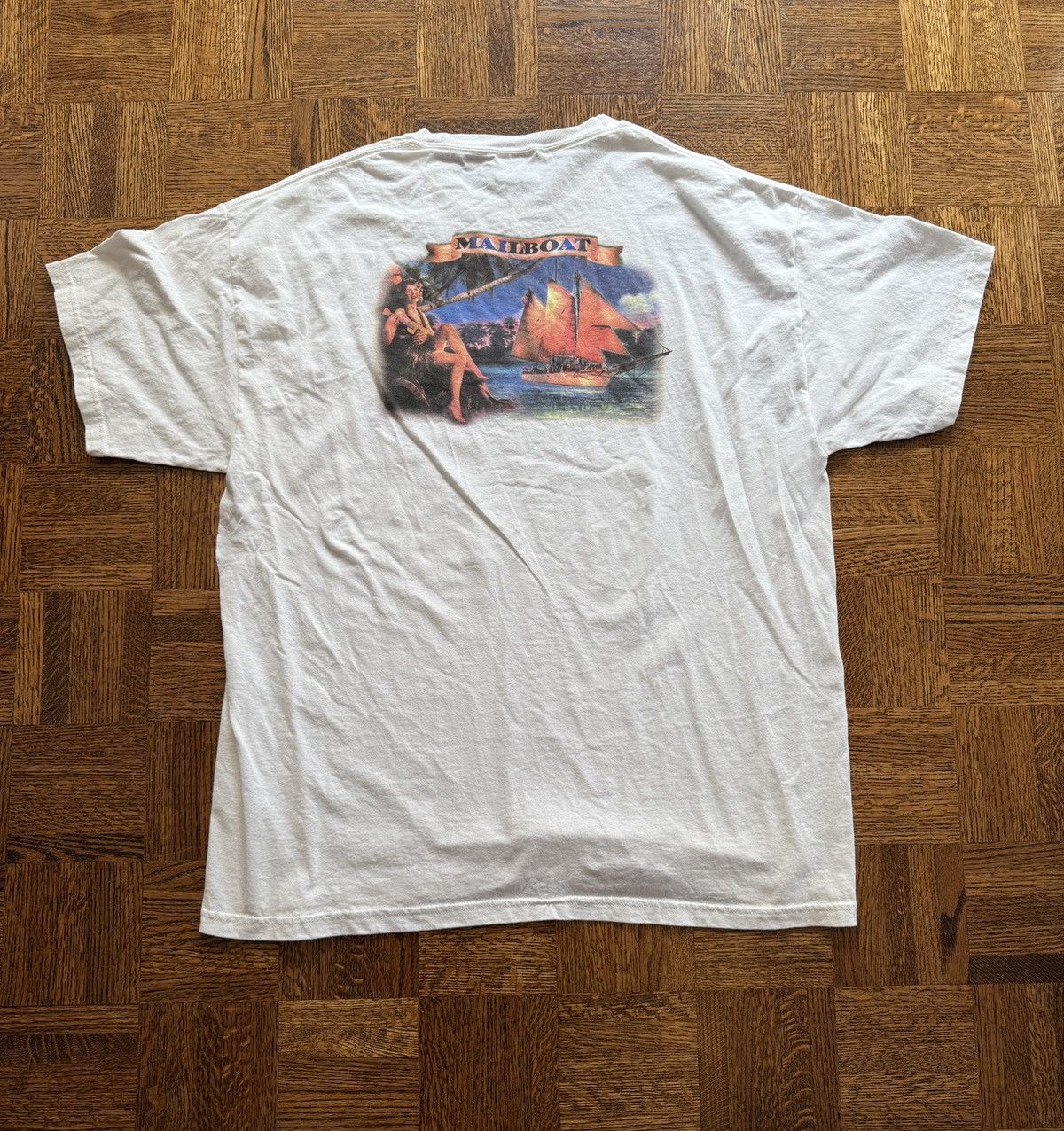 Vintage Y2k Mailboat Records Jimmy Buffett Graphic Tee Hoodie, Sweatshirt | PodTeesHub.com