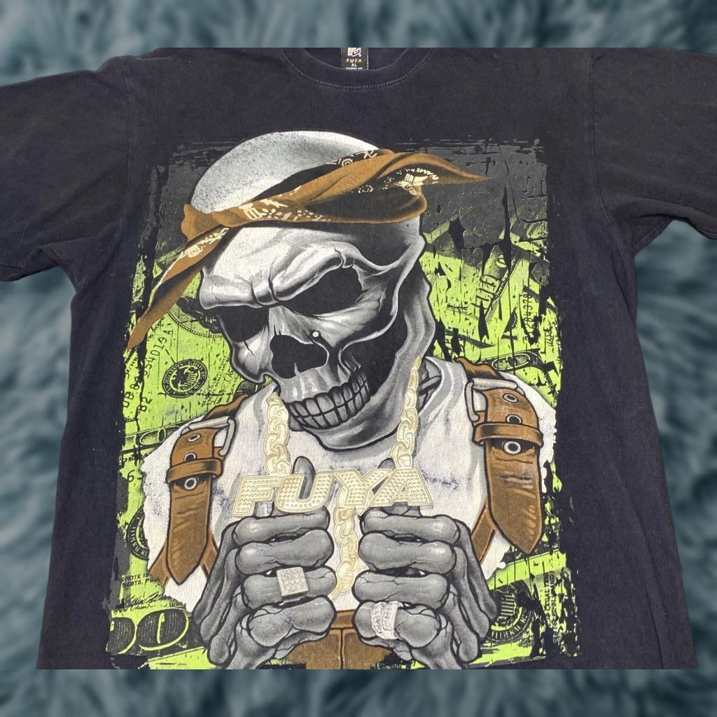 Vintage Fuya Tupac Rock Peace Memorial Bandana Xl Rare S Black 100 Cotton T-Shirts, Hoodie, Sweatshirt