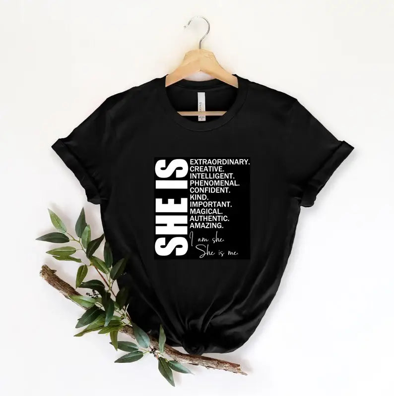 She Is Extraordinary T-Shirt Hoodie, Sweatshirt | PodTeesHub.com