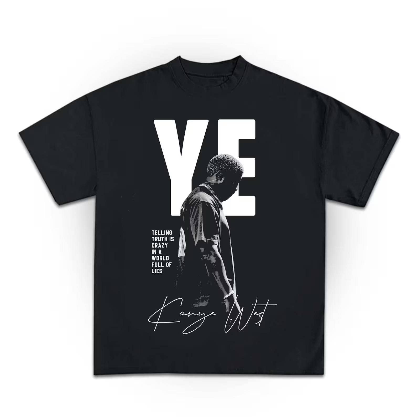 Kanye West Retro Bootleg Graphic Style T-Shirt Hoodie, Sweatshirt | PodTeesHub.com