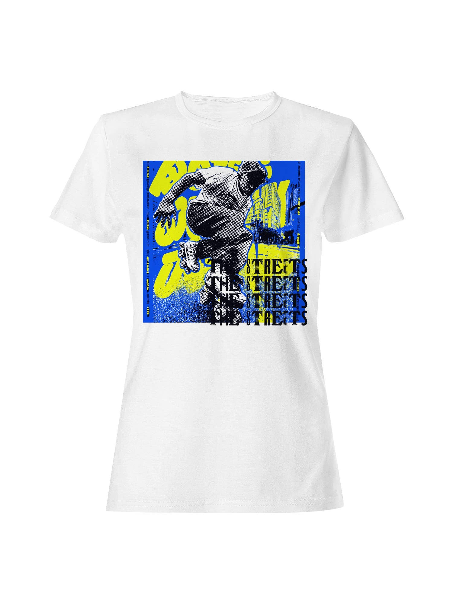 Urban Skater Vibes: Bold Streets Women's T-Shirt Hoodie, Sweatshirt | PodTeesHub.com