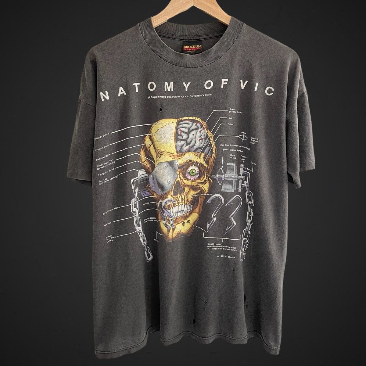Vintage 1994 Megadeth Anatomy Of Vic T-Shirts, Hoodie, Sweatshirt | PodTeesHub.com