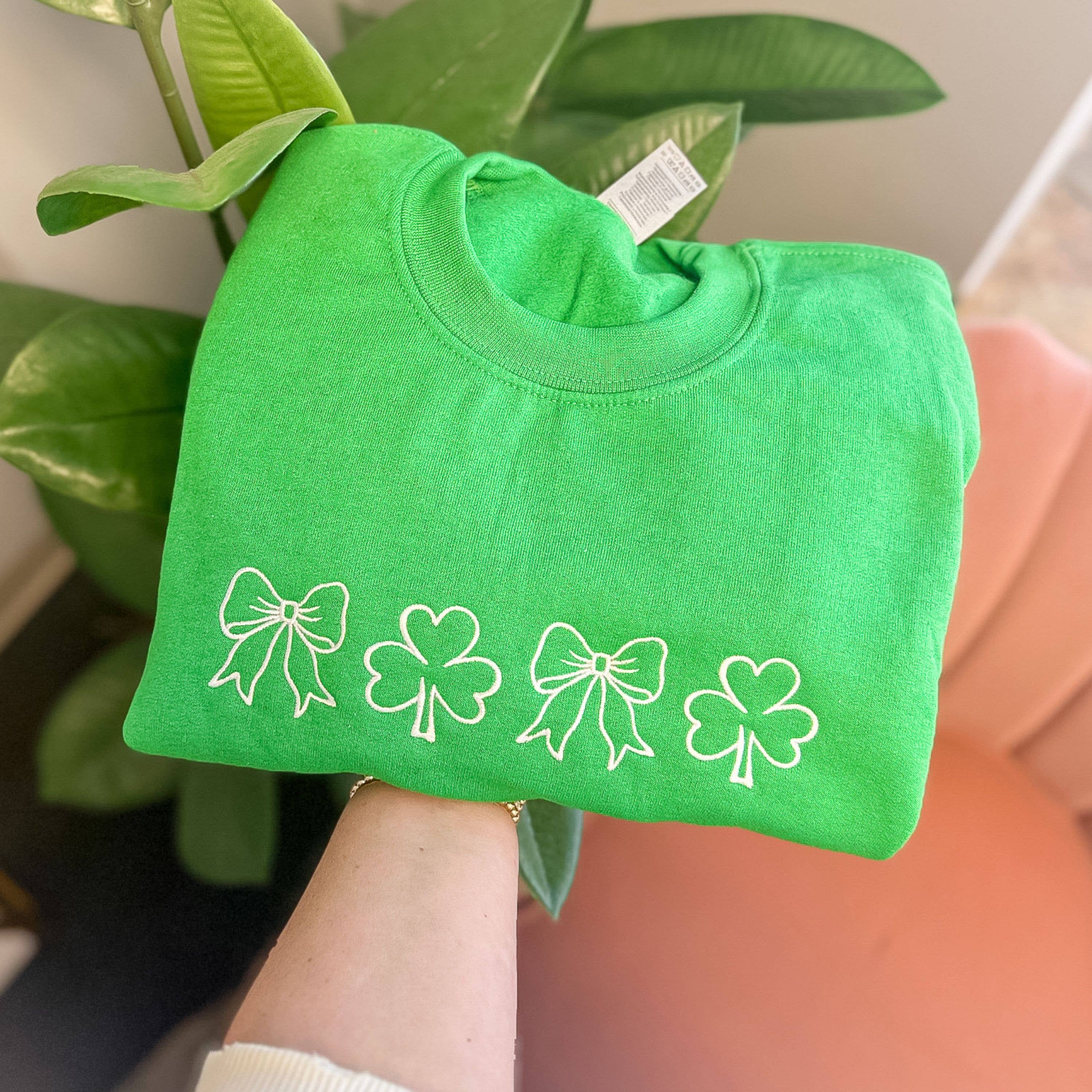 St. Patrick's Day Sweatshirt, Lucky, Graphic Apparel, Bows T-Shirts, Hoodie | PodTeesHub.com