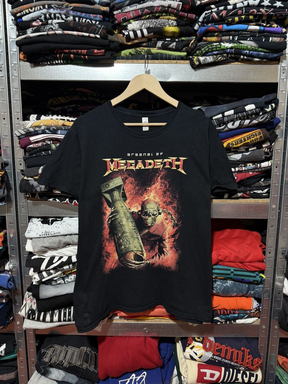 Vintage 2010 Arsenal Of Megadeth Rock Band Tour T Shirt Y2k Hoodie, Sweatshirt | PodTeesHub.com