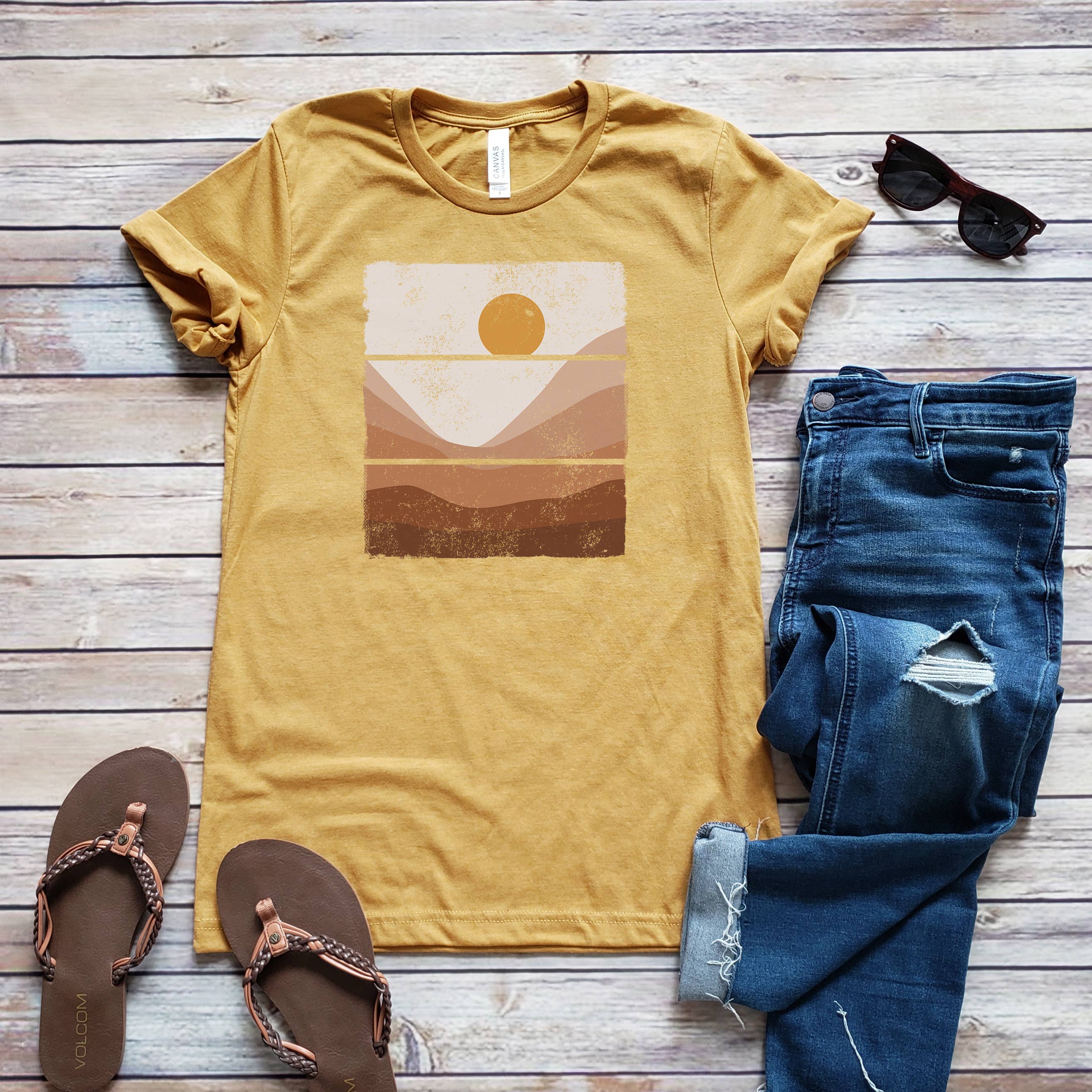 Desert Yellows Tee | Outdoor | Sizes XS-2XL Hoodie, Sweatshirt | PodTeesHub.com