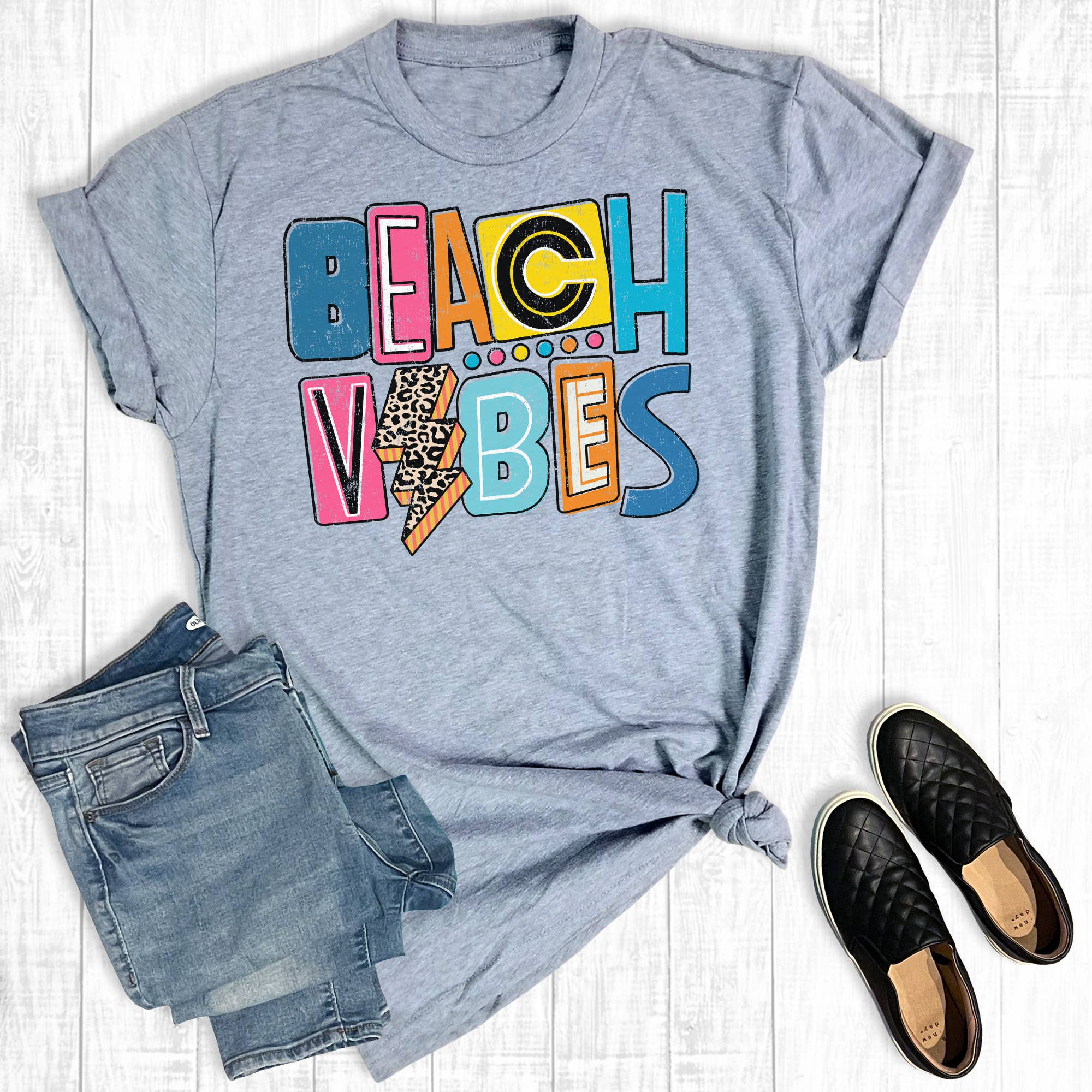 Retro Summer Beach Vibes Graphic Tee Hoodie, Sweatshirt | PodTeesHub.com