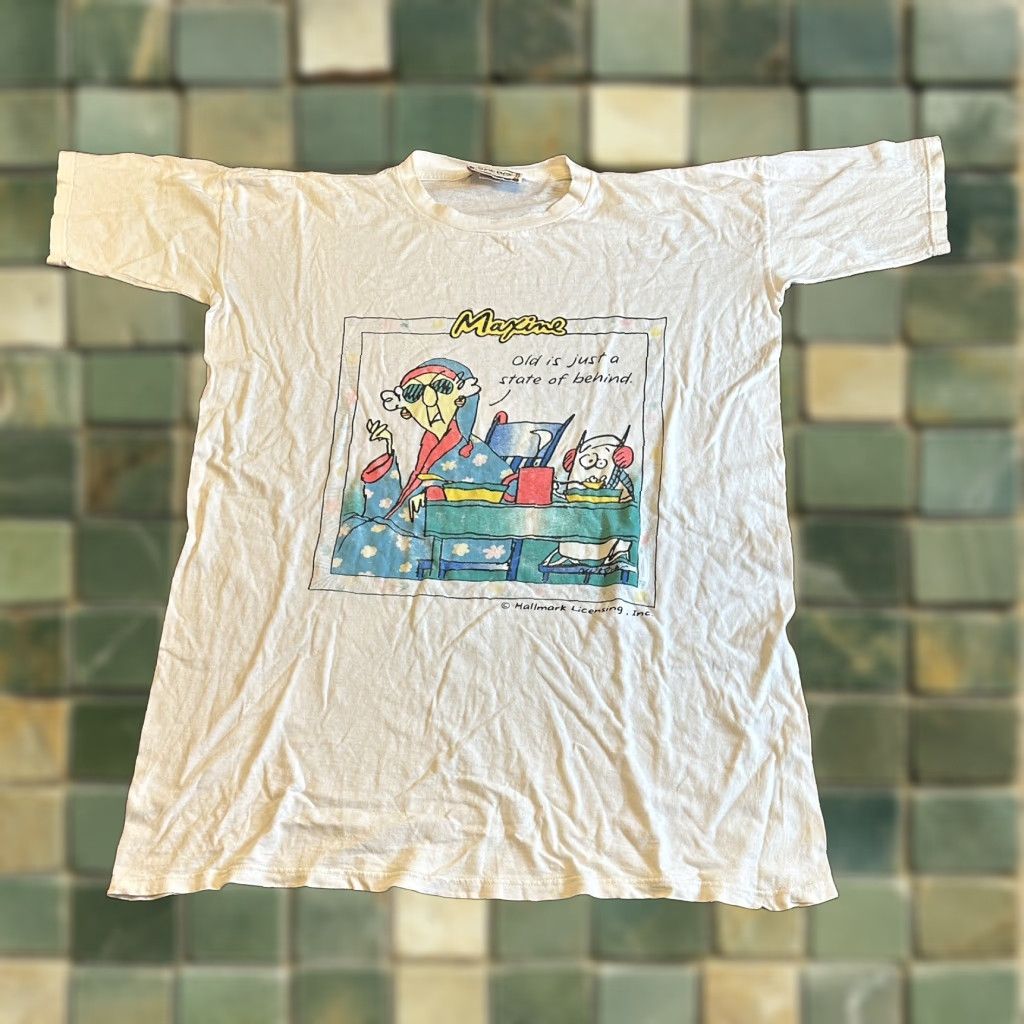 Vintage Hallmark T Shirt Oversized Xl Sleep Men White 90s Maxine 70s 80s 90s Graphic Print F Hoodie, Sweatshirt