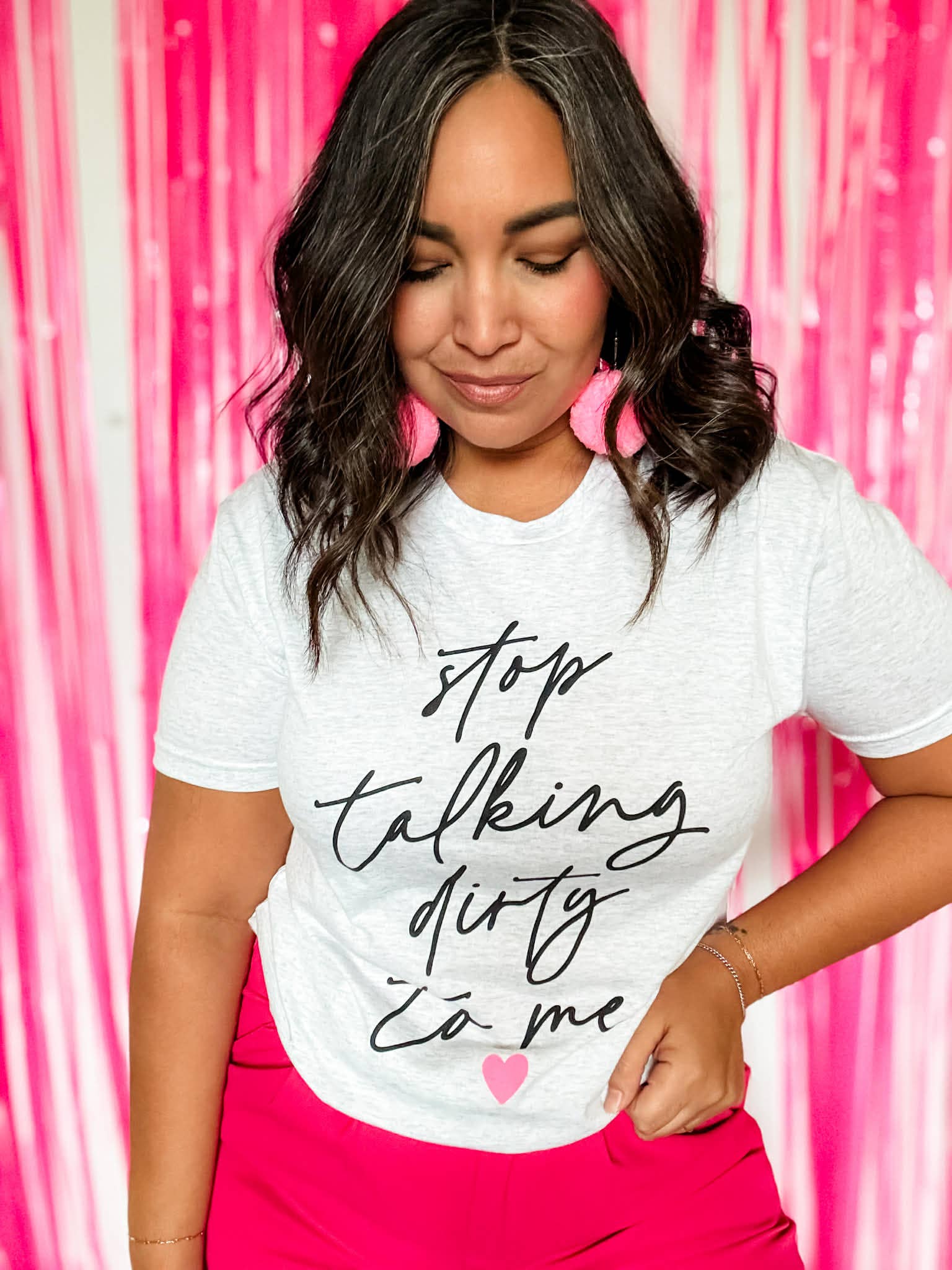 Flirty Funny Graphic Tee with Script Text, Valentine's Shirt Hoodie, Sweatshirt | PodTeesHub.com