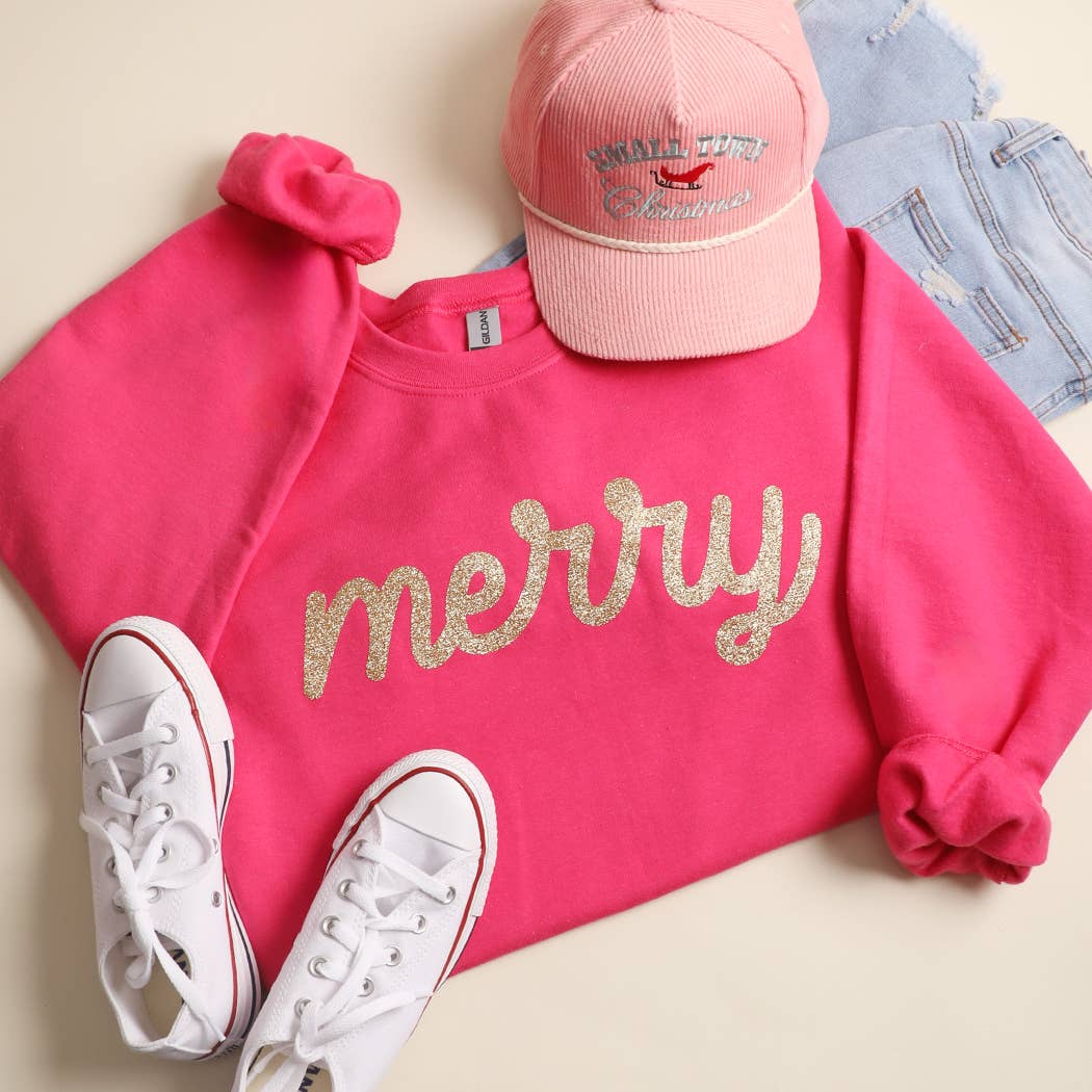 Merry Heavyweight Fleece Sweatshirt T-Shirts, Hoodie | PodTeesHub.com