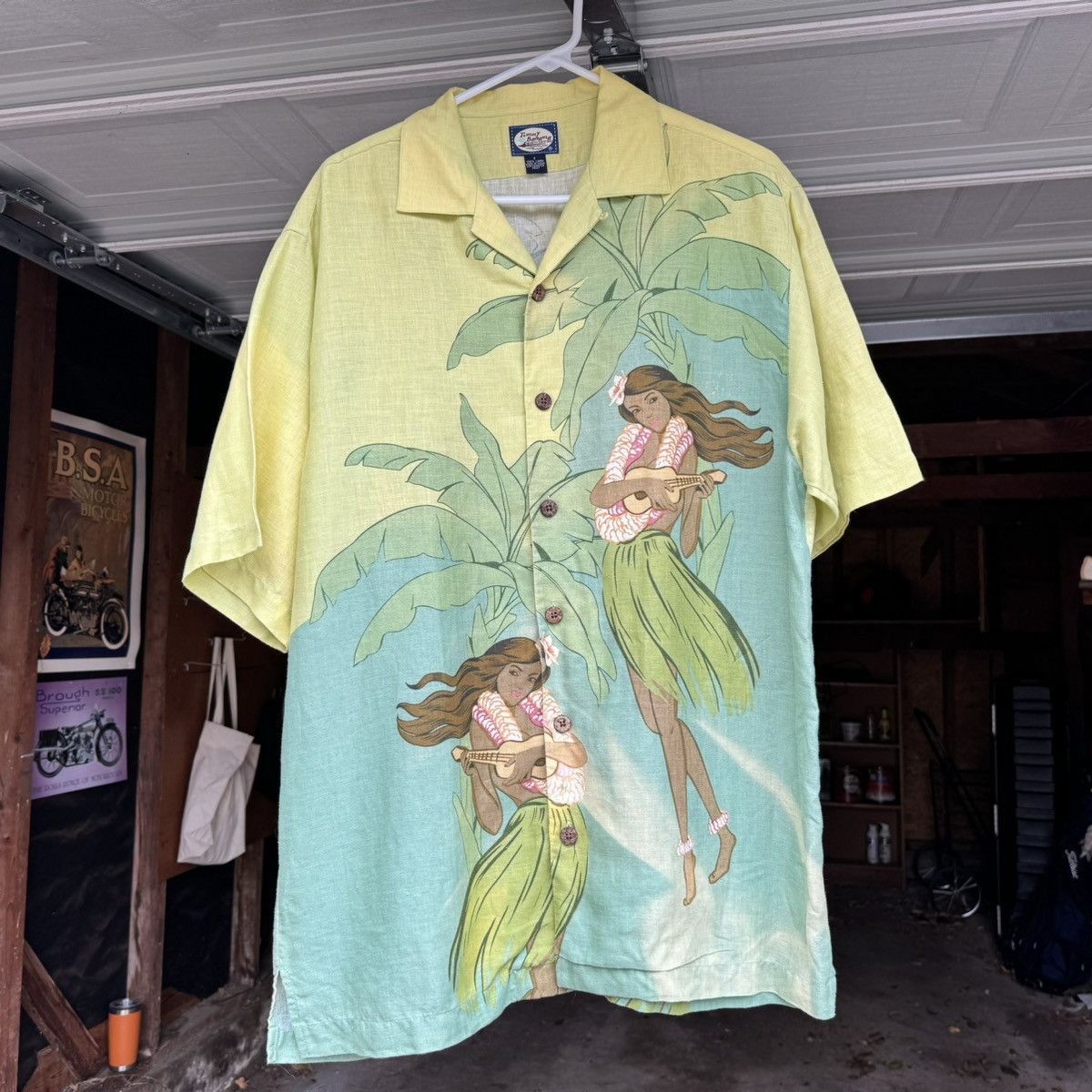 Rare Vintage Aop Linen Camp Collar Earthtones Cigar Sopranos T-Shirts, Hoodie, Sweatshirt | PodTeesHub.com