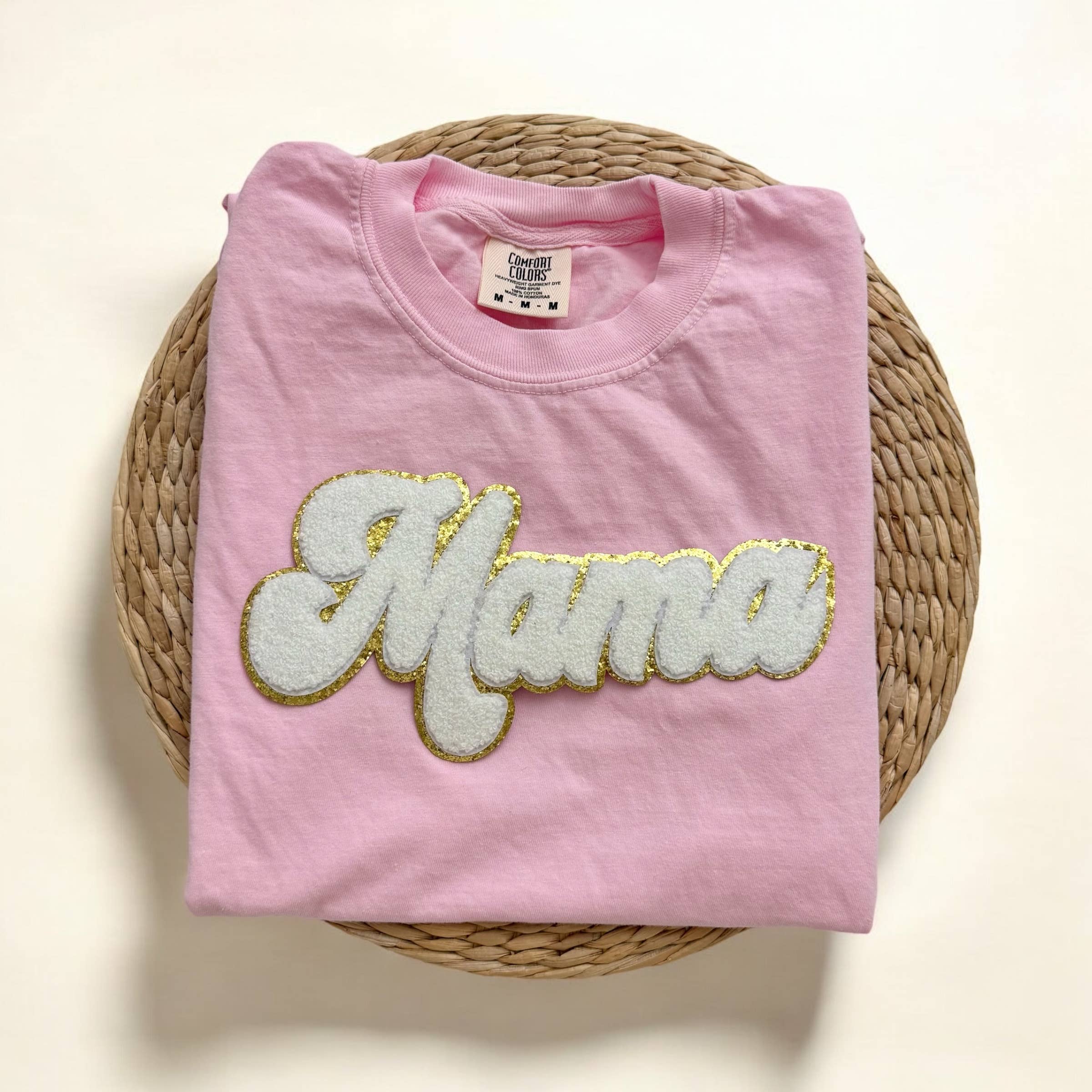 Chenille Comfort Colors Mama Shirt, Mother’S Day Gifts Hoodie, Sweatshirt | PodTeesHub.com