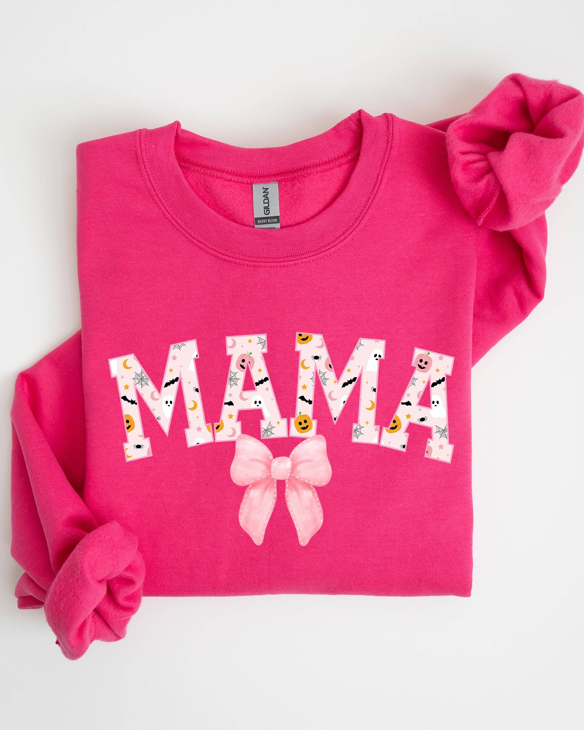 Halloween, Mama, Coquette Ribbons and Bows, Fall Sweatshirt T-Shirts, Hoodie | PodTeesHub.com