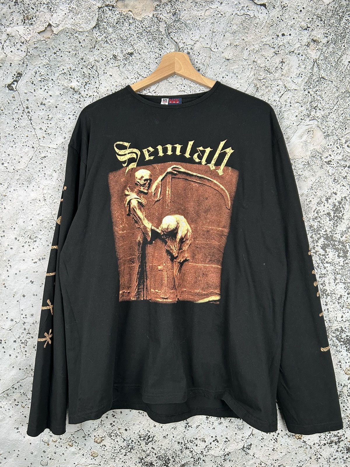 Band Tees Vintage Semlah Rock Band Tee Hardcore Black Metal 90s Y2k Hoodie, Sweatshirt | PodTeesHub.com