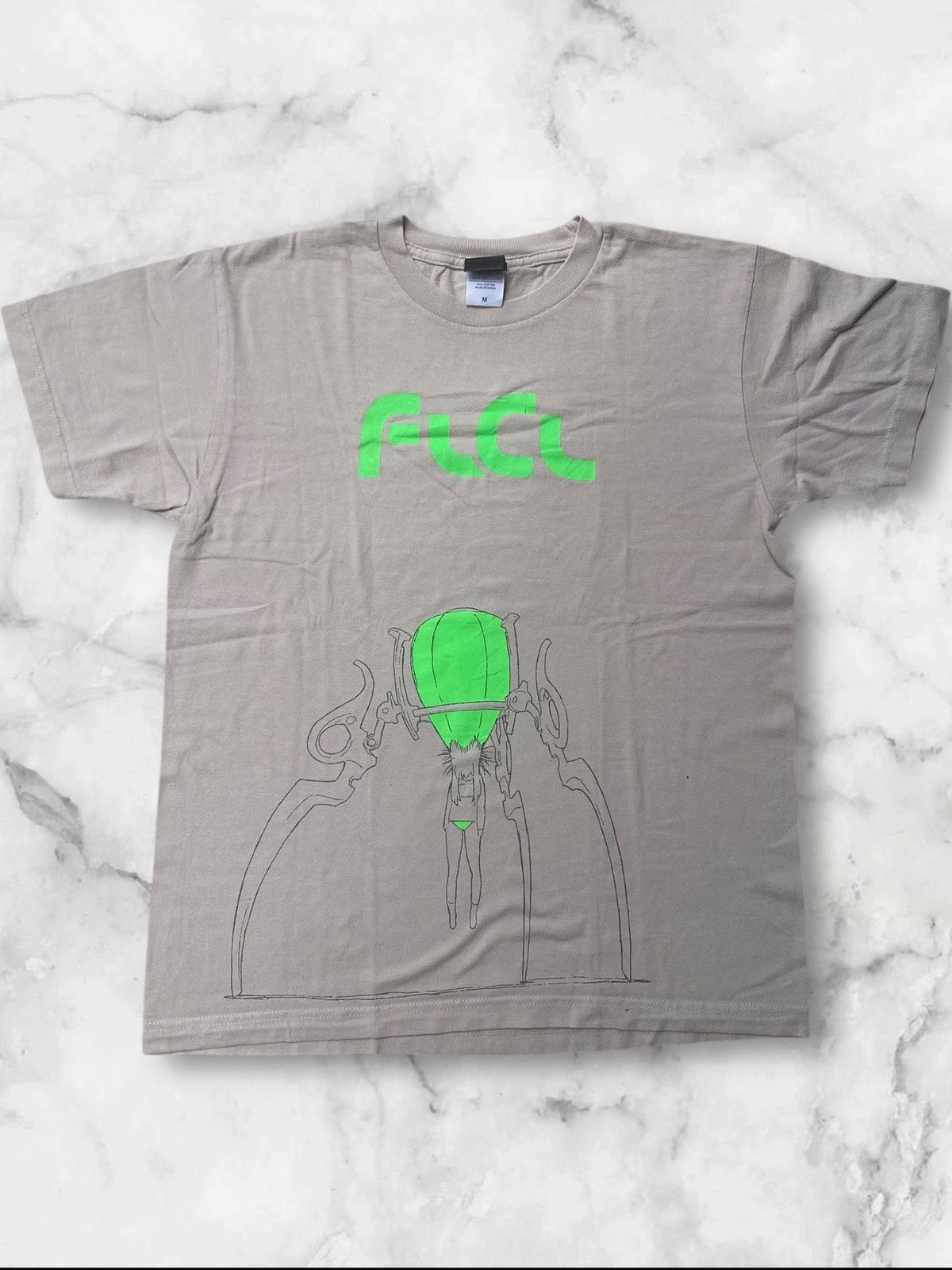 Flcl Anime Tee Vintage Style Neon Print Rare Shirt Hoodie, Sweatshirt | PodTeesHub.com
