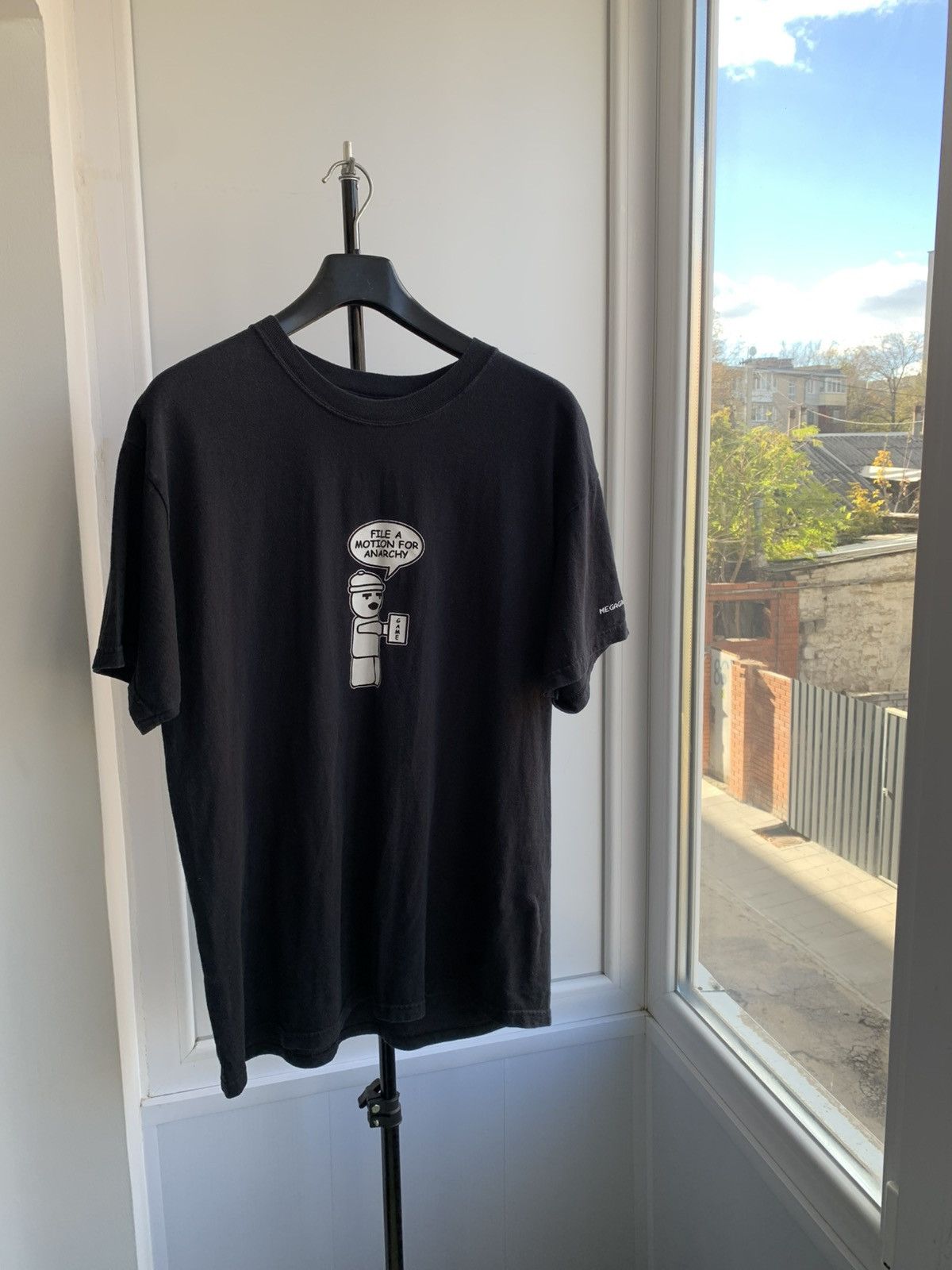 Vintage Rare Tee File A Motion For Anarchy 90s Heavy Cotton Hoodie, Sweatshirt | PodTeesHub.com