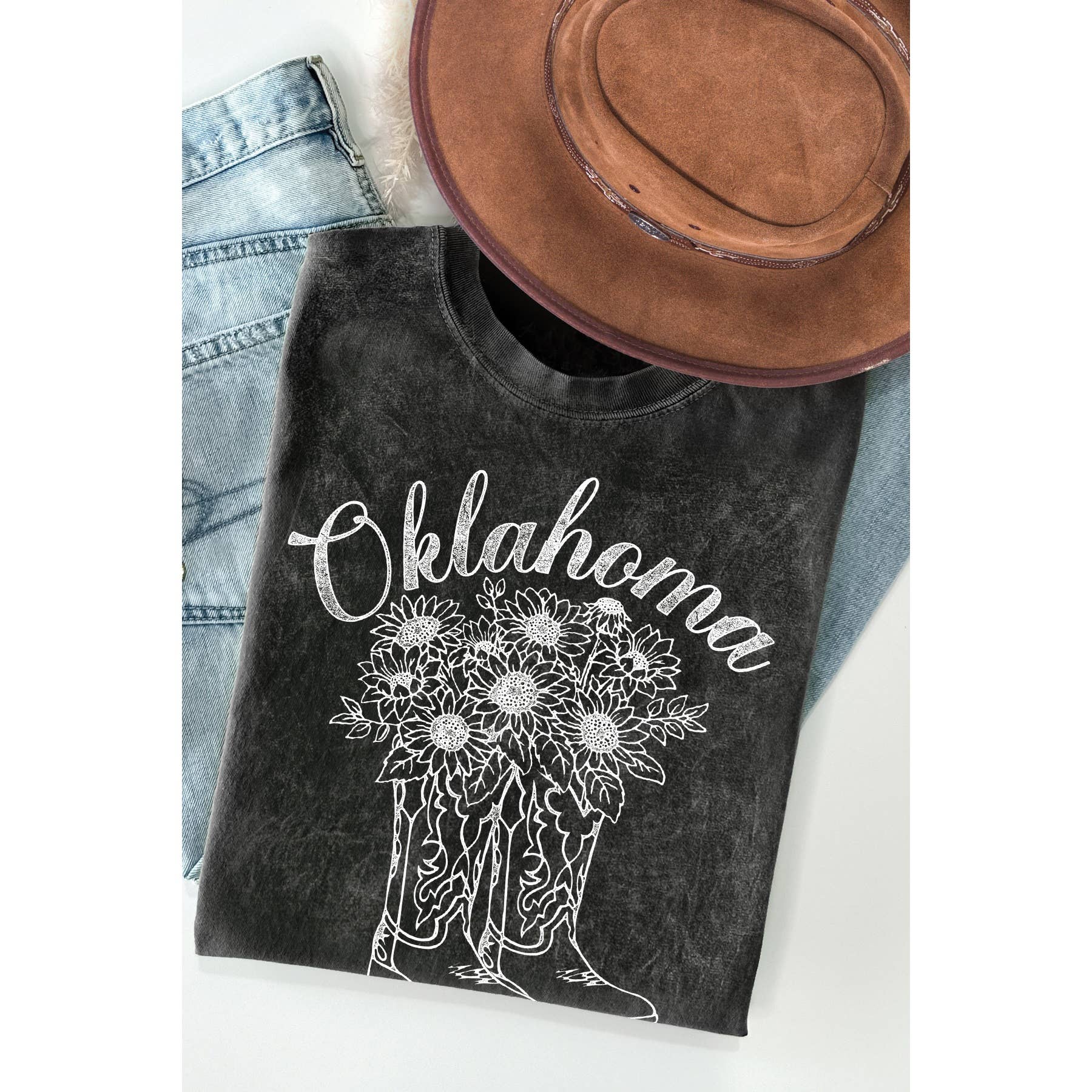 Oklahoma - Mineral Wash T Shirt Hoodie, Sweatshirt | PodTeesHub.com