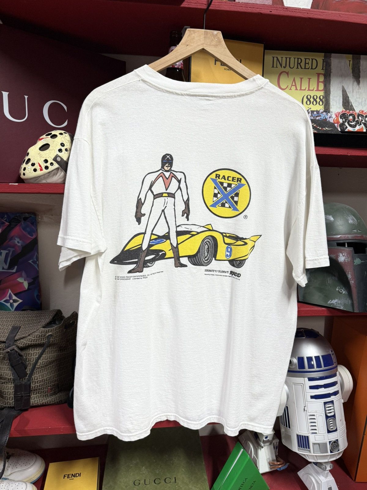 Vintage 90 S Speed Racer Cartoon T Shirt Adult Size Large Hoodie, Sweatshirt | PodTeesHub.com