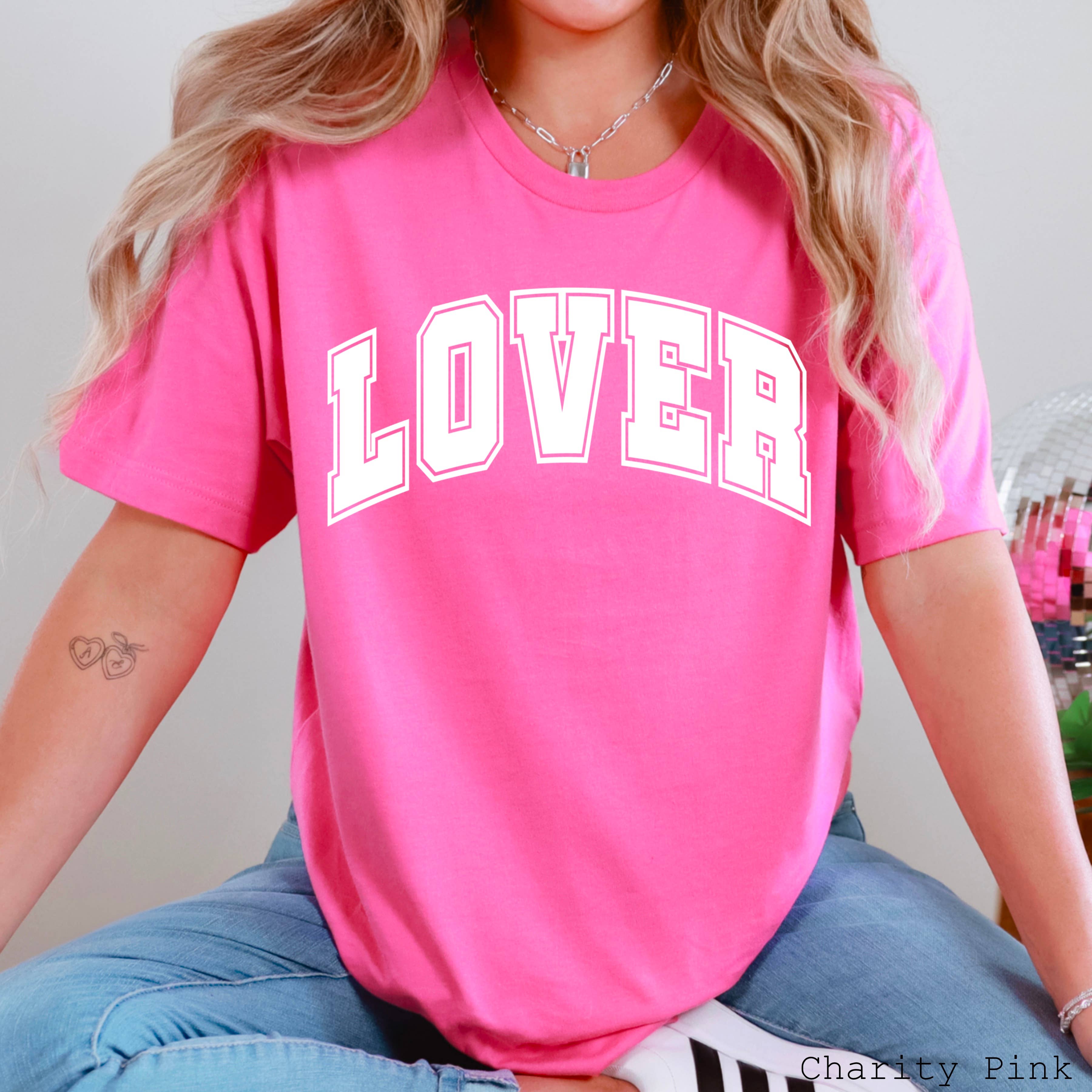 Lover Valentine's Graphic Shirt | Bella Canvas Tee Hoodie, Sweatshirt | PodTeesHub.com