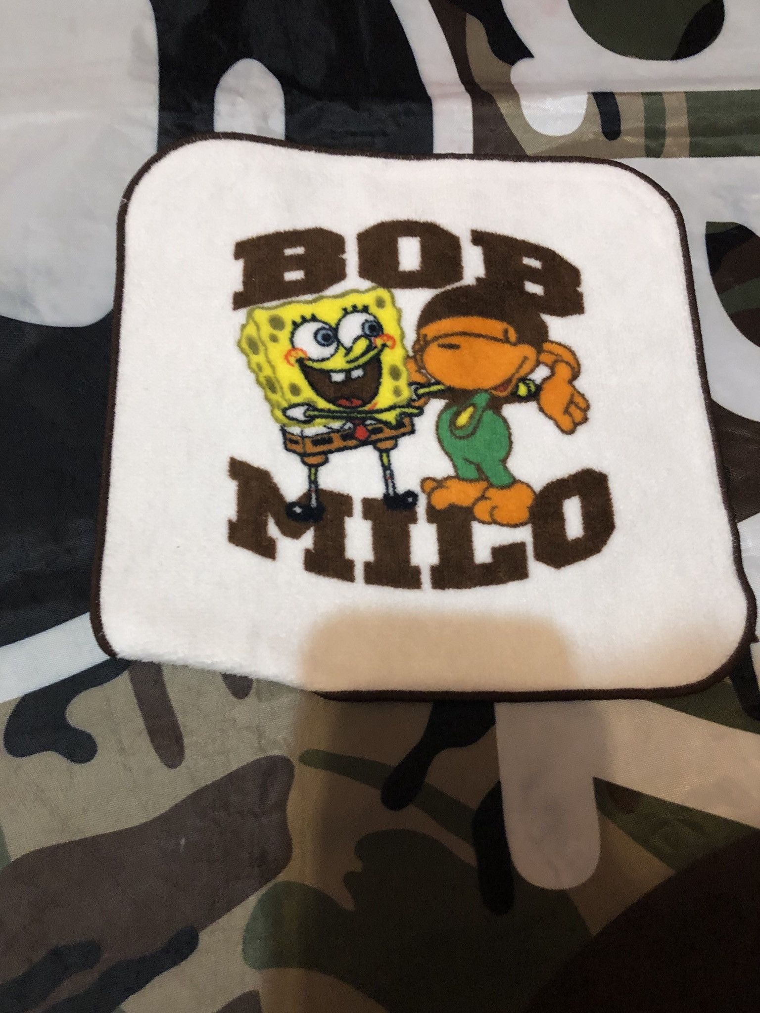 Bape Spongebob Hand Towel T-Shirts, Hoodie, Sweatshirt | PodTeesHub.com