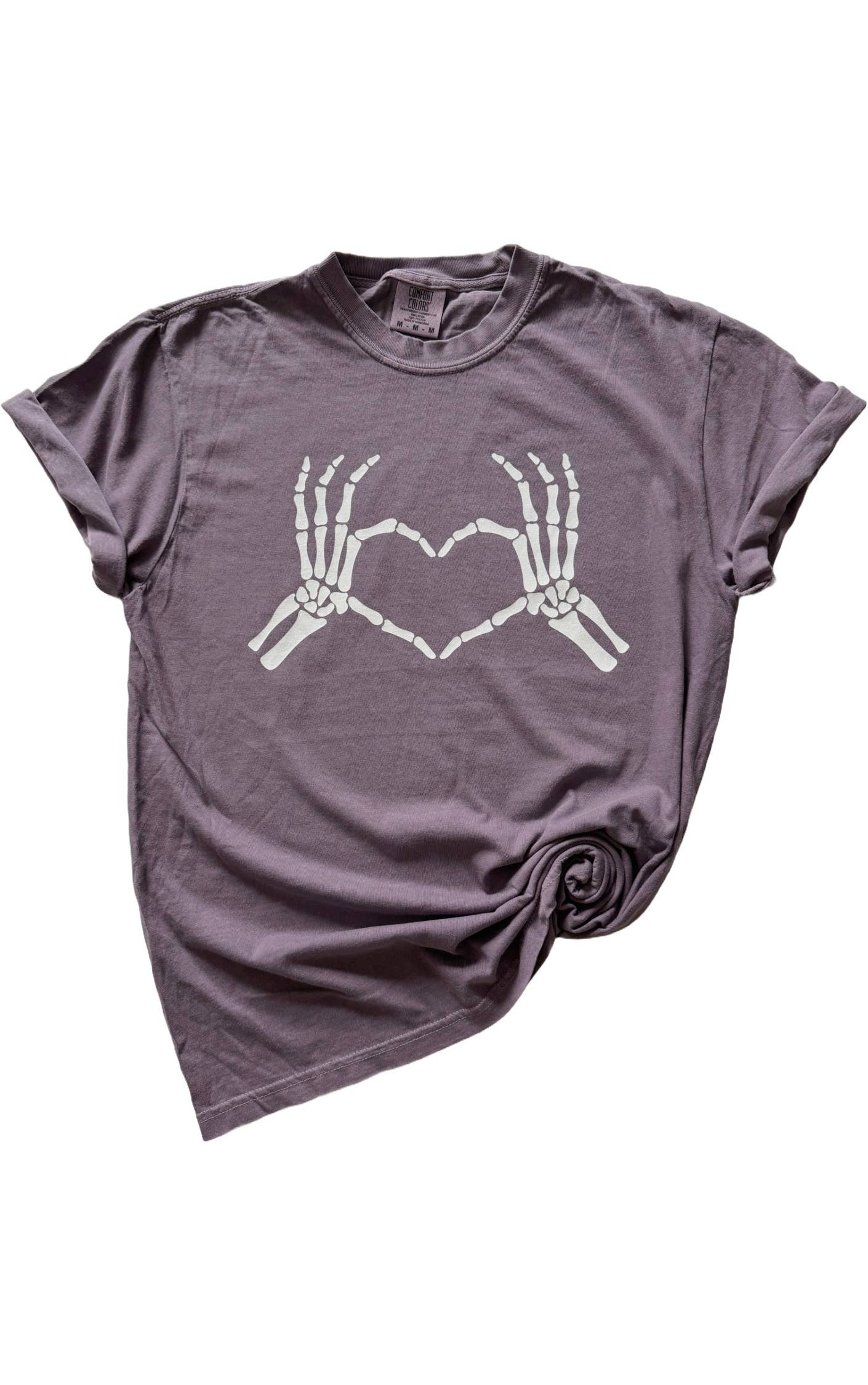 Skeleton Heart Hands Tee Hoodie, Sweatshirt | PodTeesHub.com