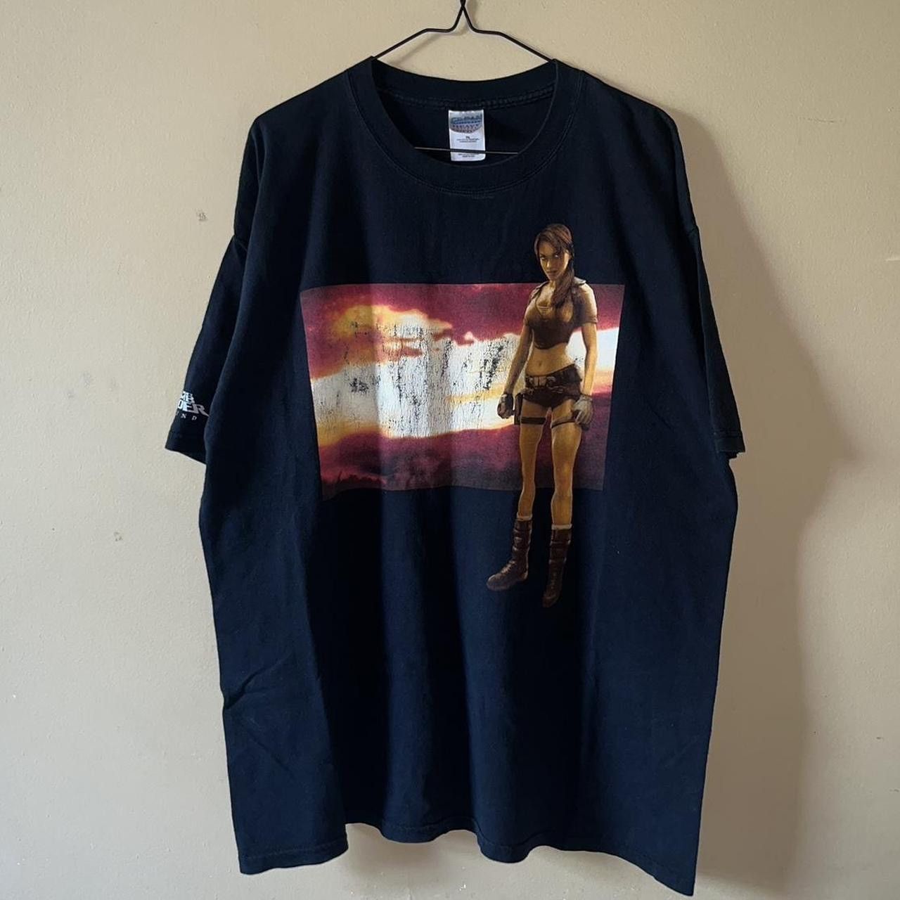 Vintage 2000s Lara Croft Tomb Raider Legend 3d Gaming Tee Hoodie, Sweatshirt | PodTeesHub.com