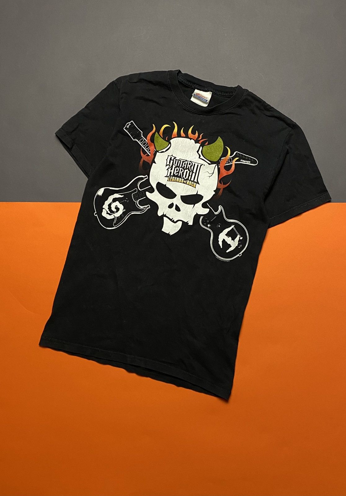 Vintage 2007 Guitar Hero Lll Legends Of Rock Tee Size S Hoodie, Sweatshirt | PodTeesHub.com