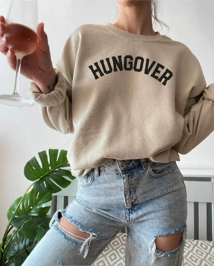 Hungover Sweatshirt, Funny Sweatshirt, Fall Clothing T-Shirts, Hoodie | PodTeesHub.com