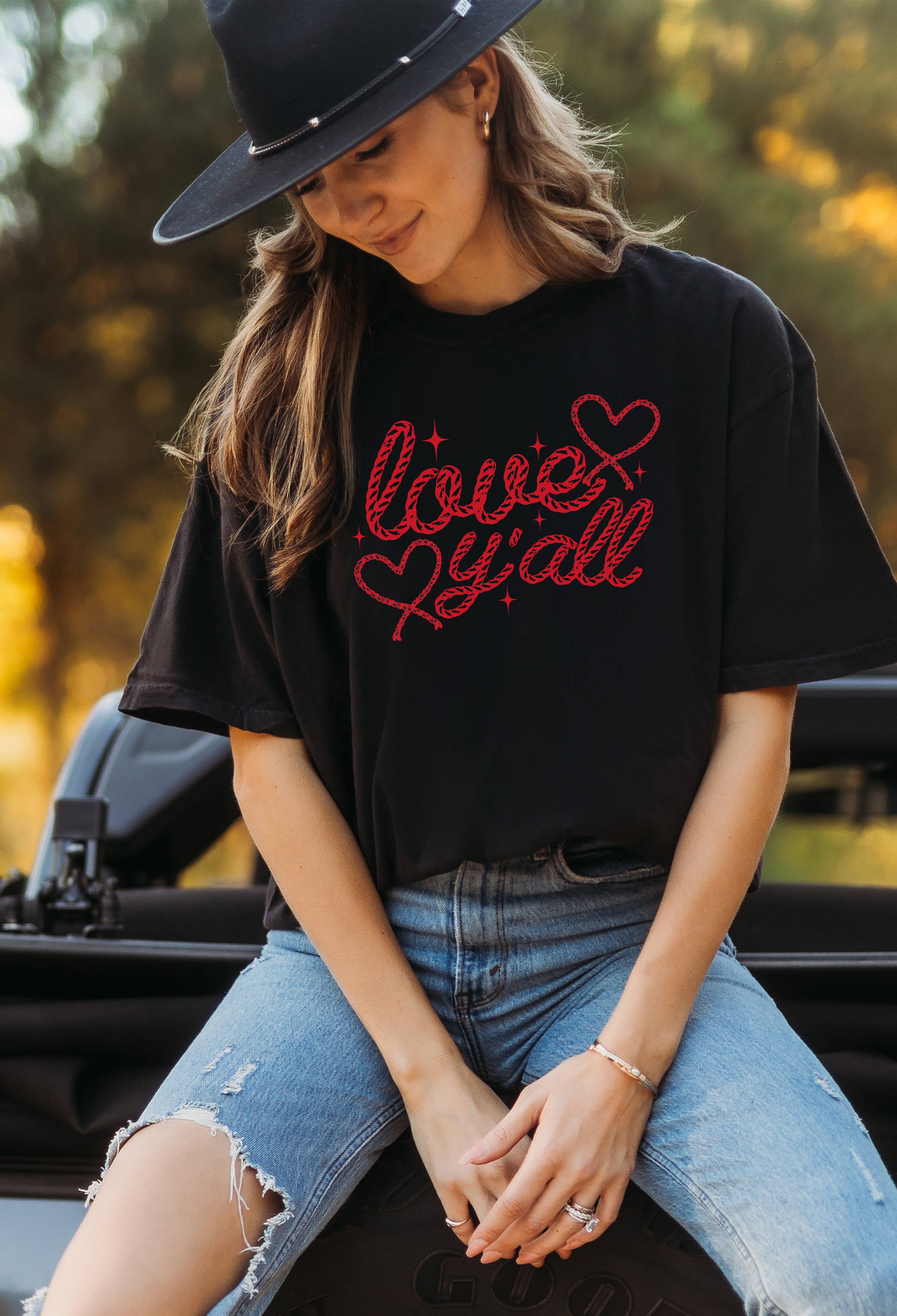 Love Y'all Graphic Tee Hoodie, Sweatshirt | PodTeesHub.com