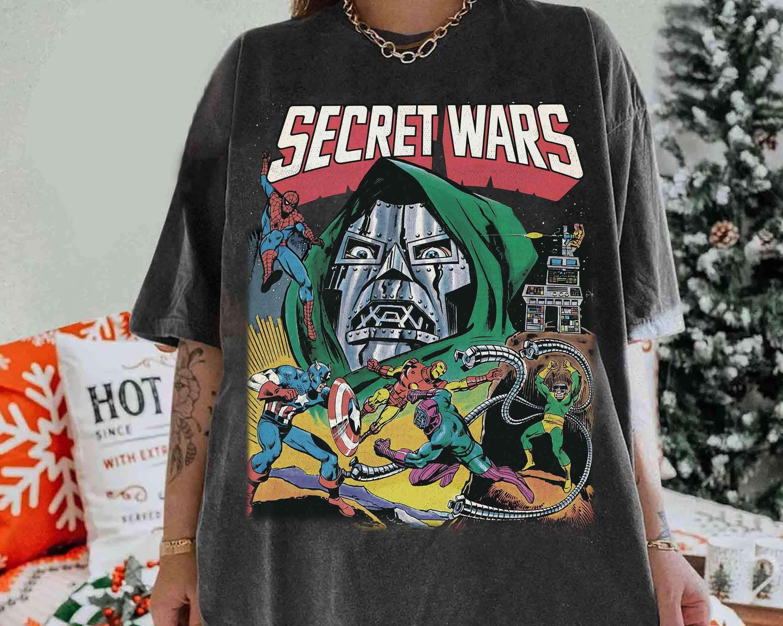 Vintage Avengers Secret Wars Comic Book Tee Hoodie, Sweatshirt | PodTeesHub.com