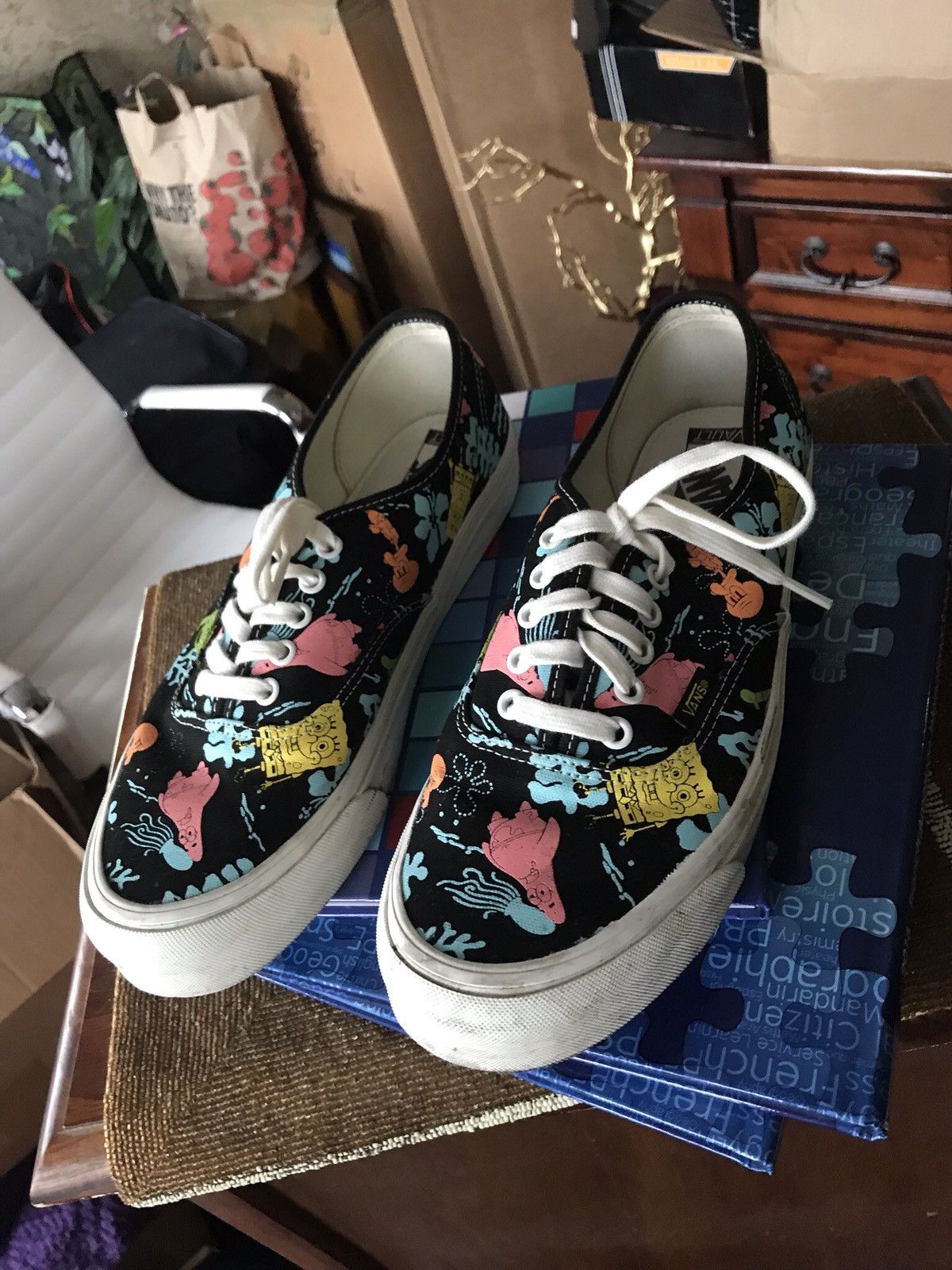 2018 Vans Authentic Spongebob Aloha Blue T-Shirts, Hoodie, Sweatshirt | PodTeesHub.com