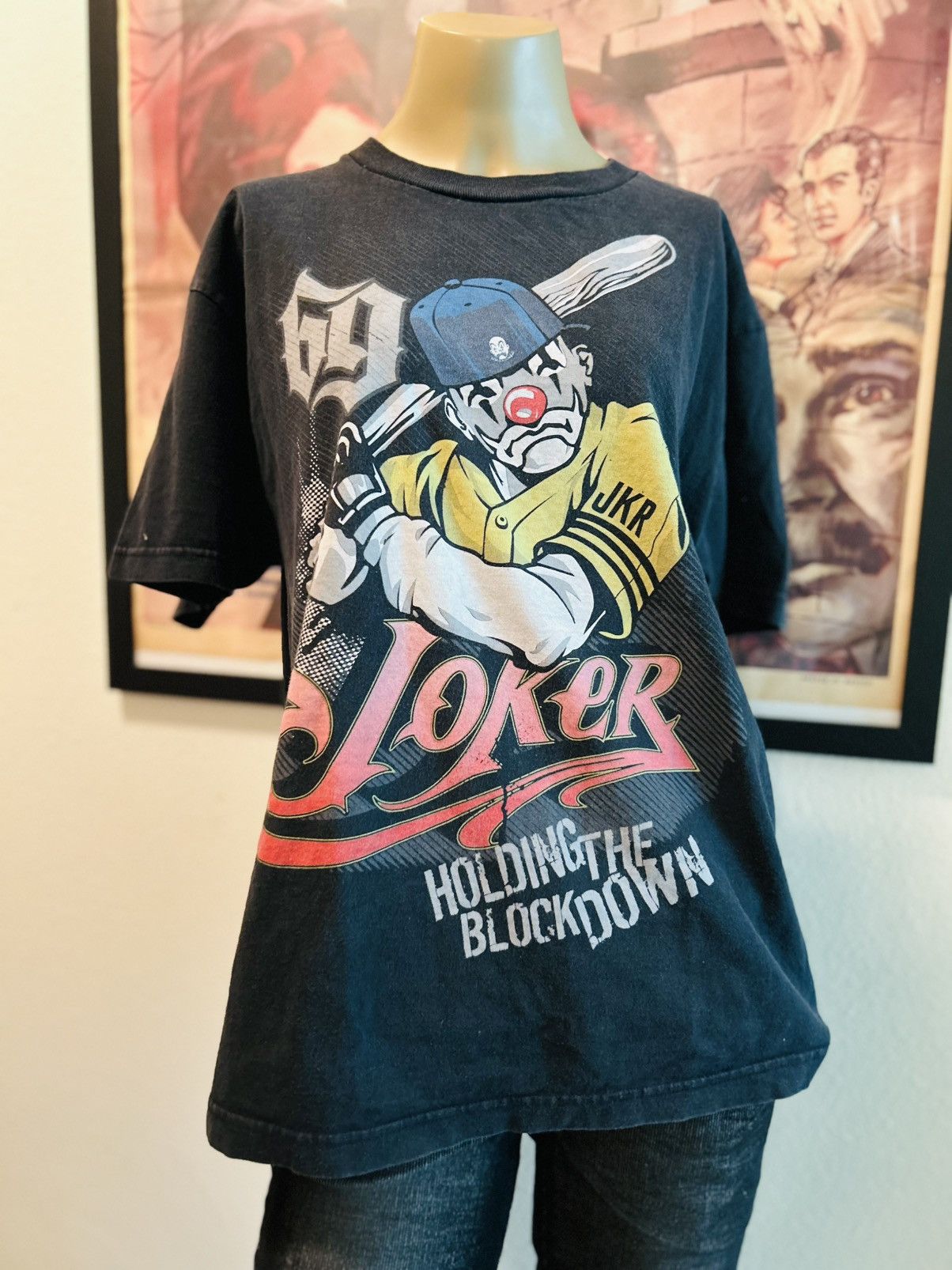 Vintage Joker Brand Lost Angels Y2k Men S Sz Lmade Usa T-Shirts, Hoodie, Sweatshirt | PodTeesHub.com